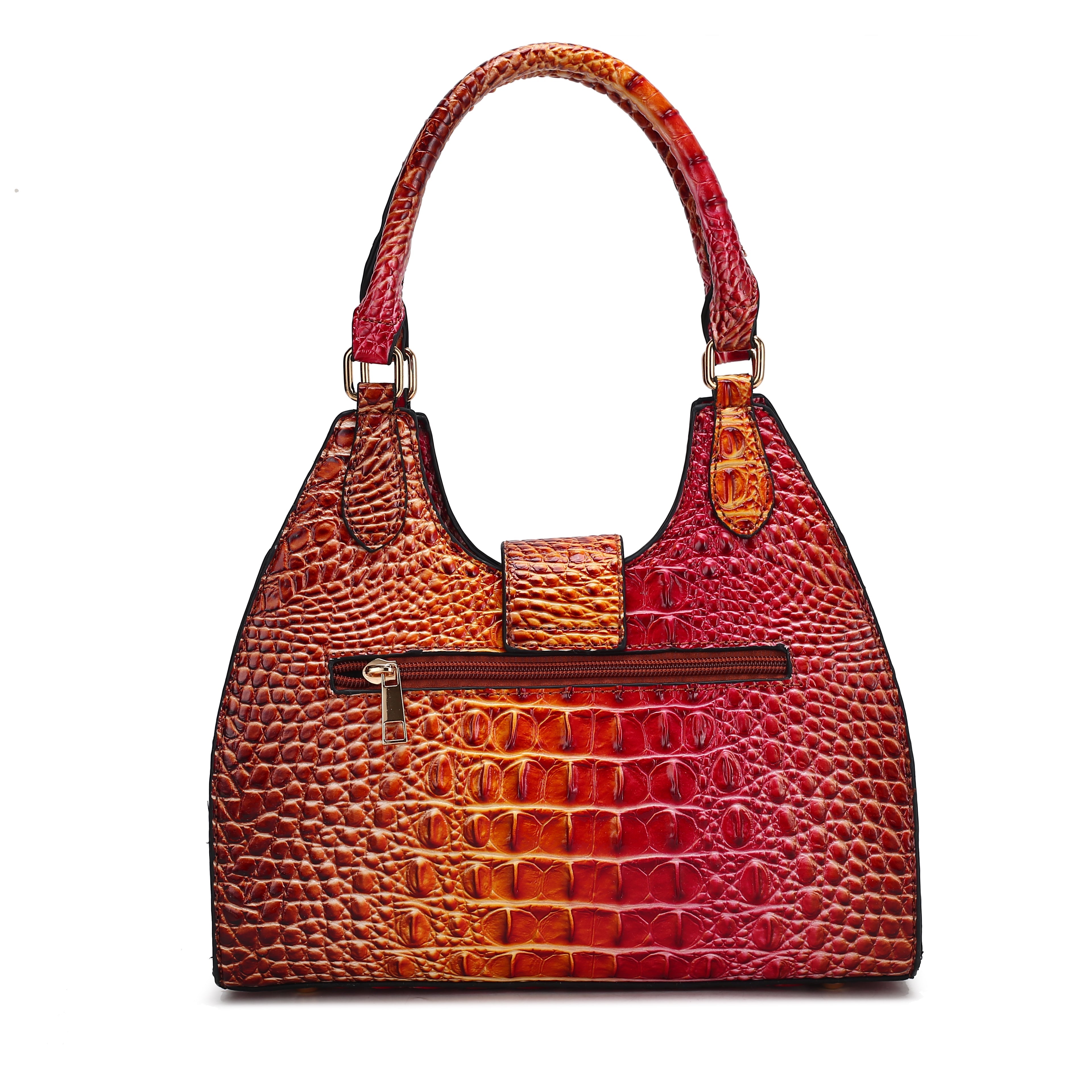  MKF Collection Ava Gradient Croc Tote Bag - Croc Turquoise - Bonton