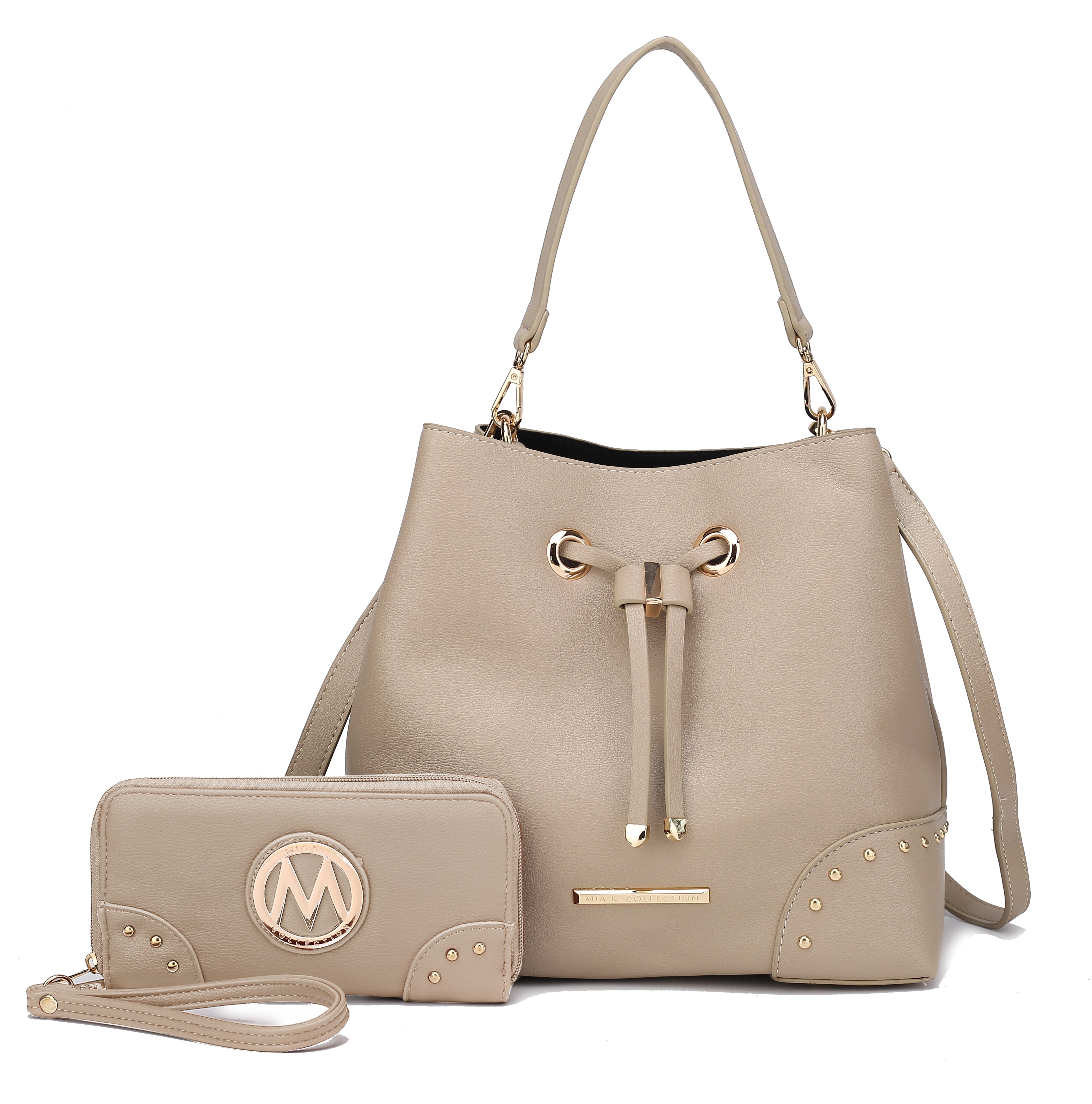  MKF Collection Callie Bucket Bag and Wallet Set - Blush - Bonton