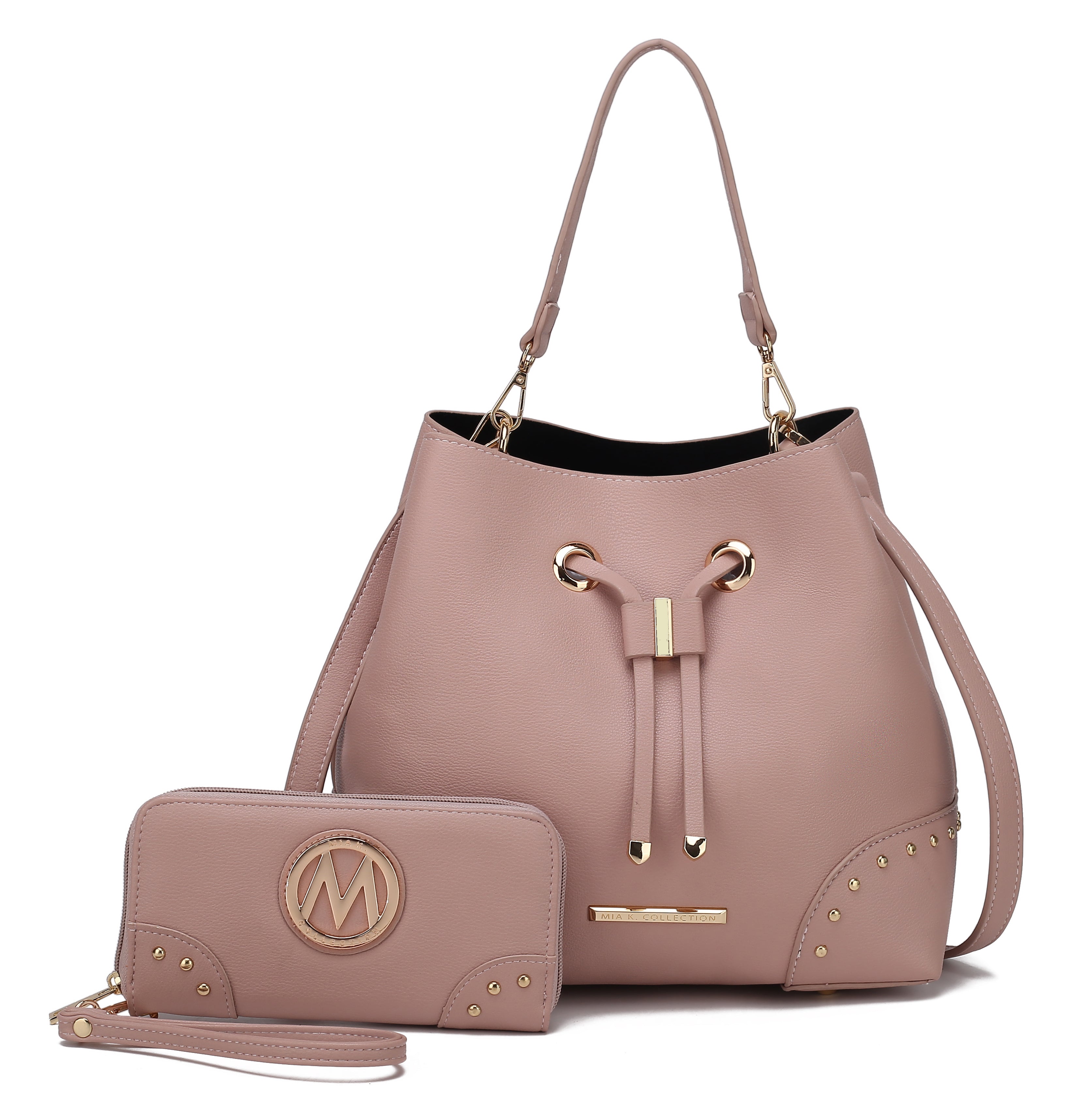  MKF Collection Callie Bucket Bag and Wallet Set - Blush - Bonton