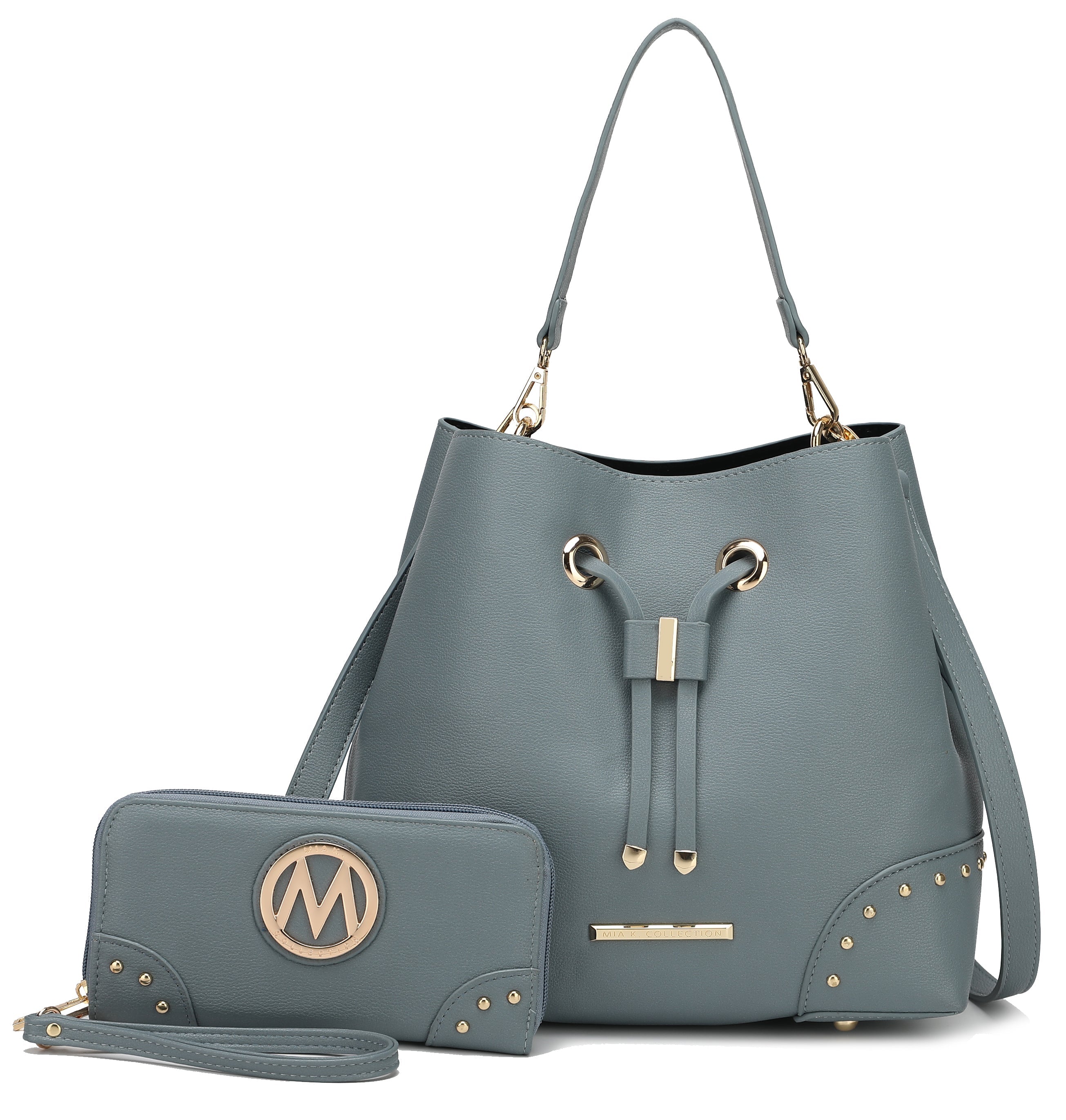  MKF Collection Callie Bucket Bag and Wallet Set - Blush - Bonton