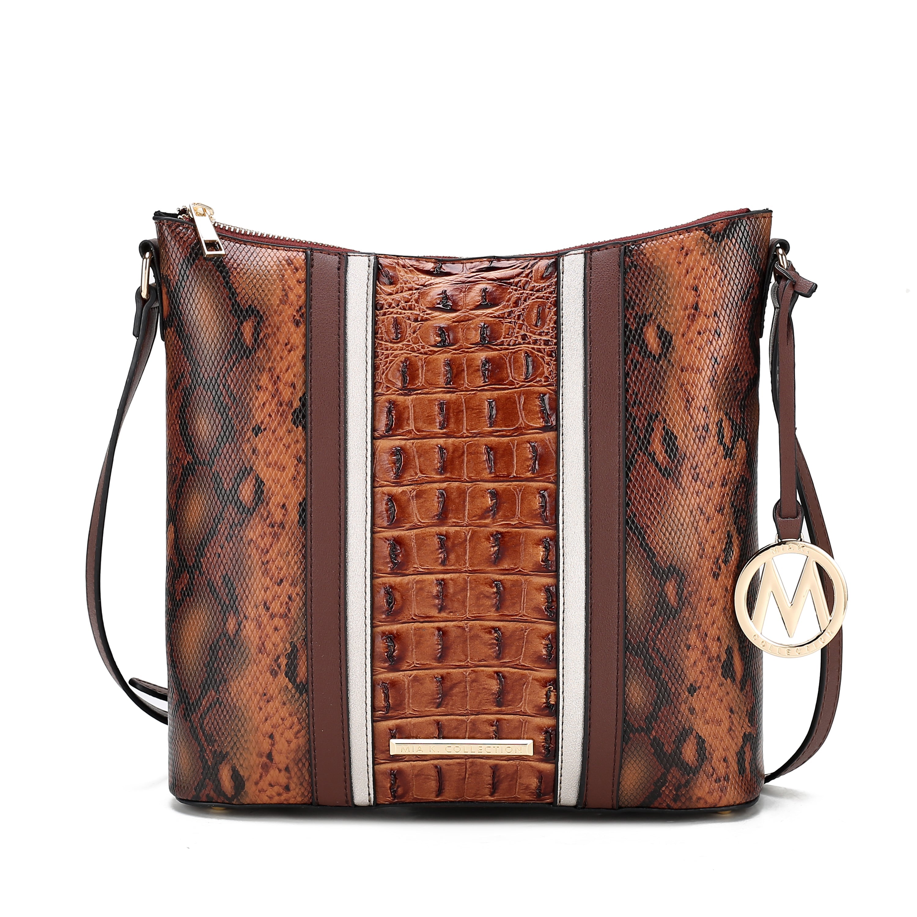  MKF Collection Meline Shoulder Bag - Snake Brown - Bonton