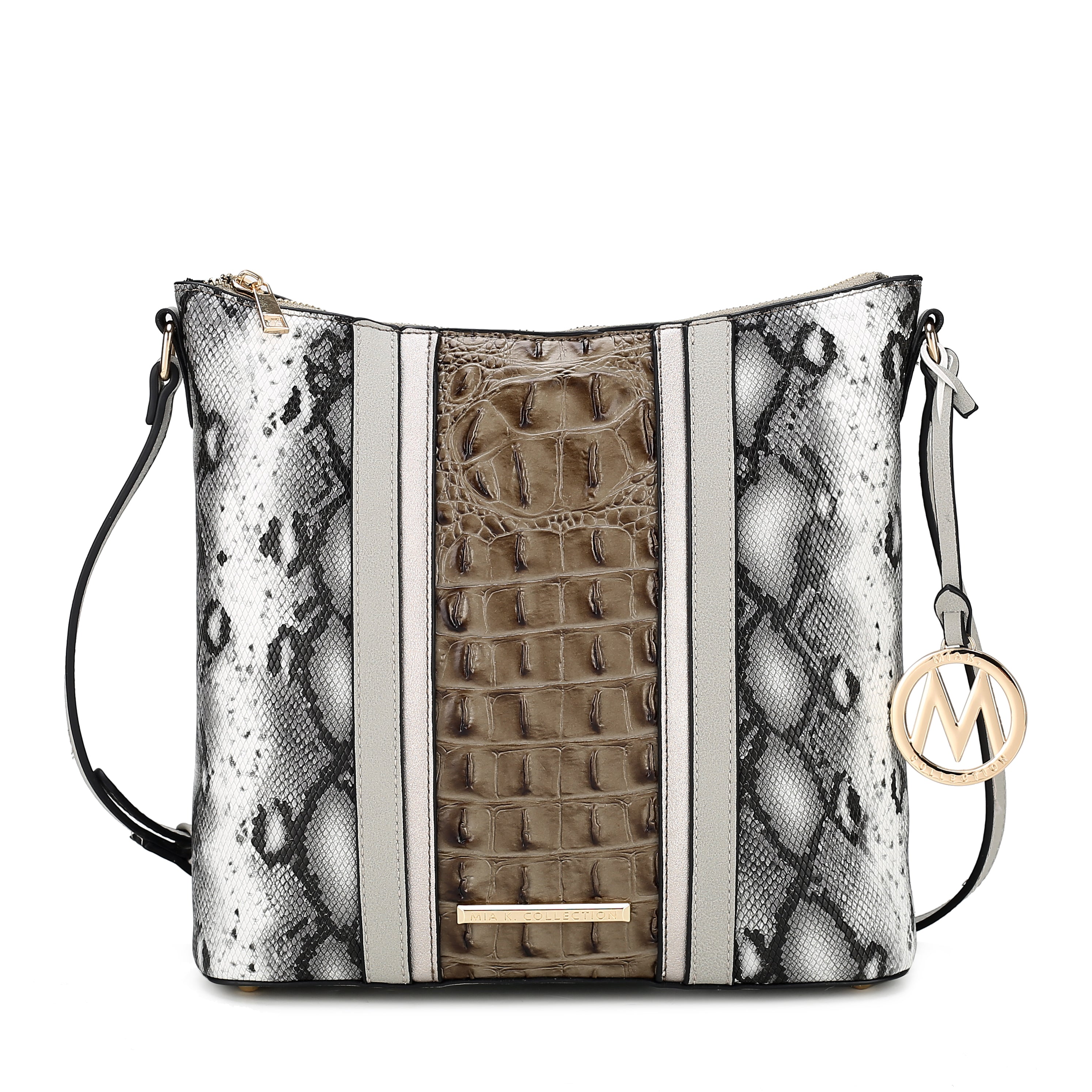  MKF Collection Meline Shoulder Bag - Snake Brown - Bonton