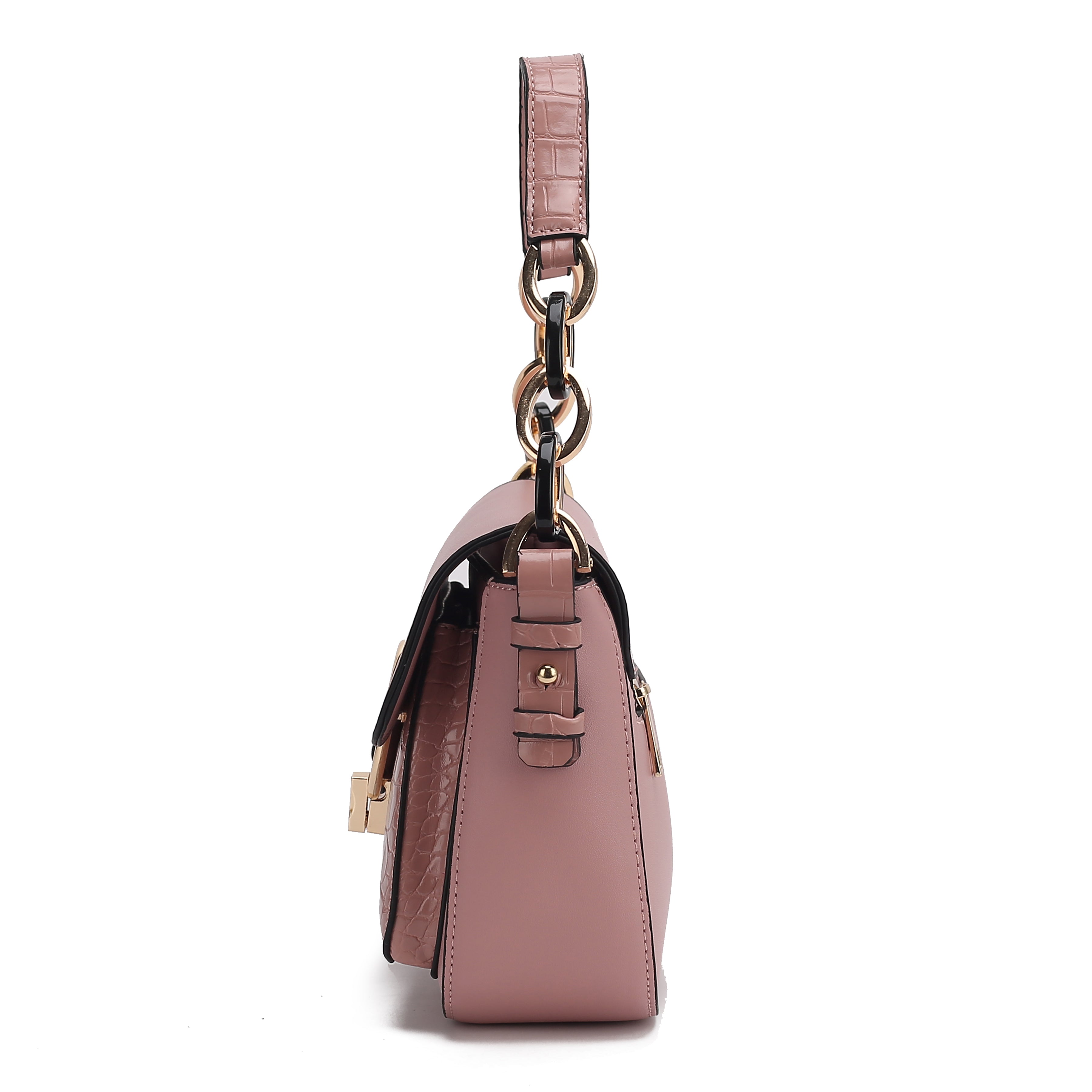  MKF Collection Fanta Croc Shoulder Bag - Black - Bonton
