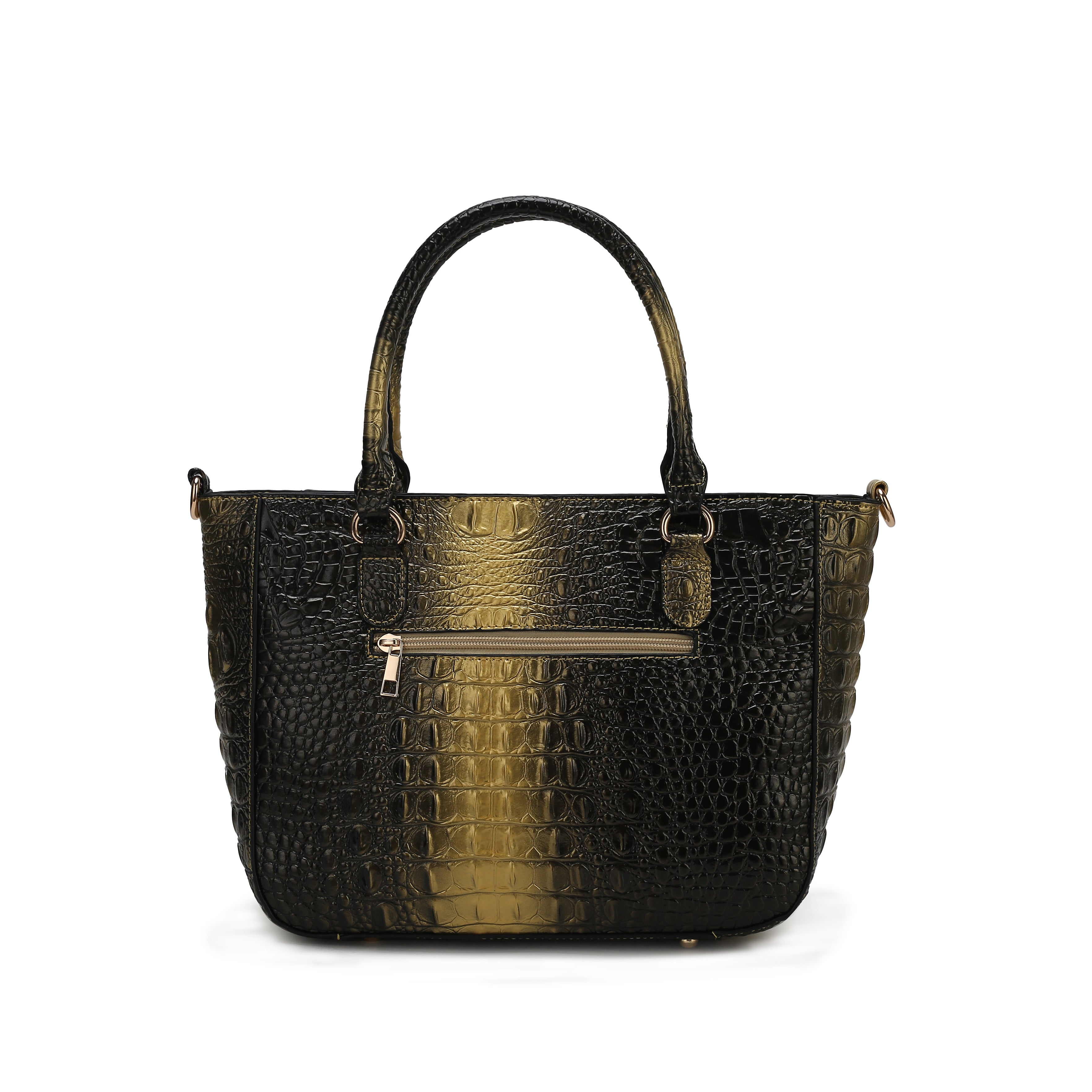  MKF Collection Aphelia Croc-Embossed Handbag - Blue - Bonton