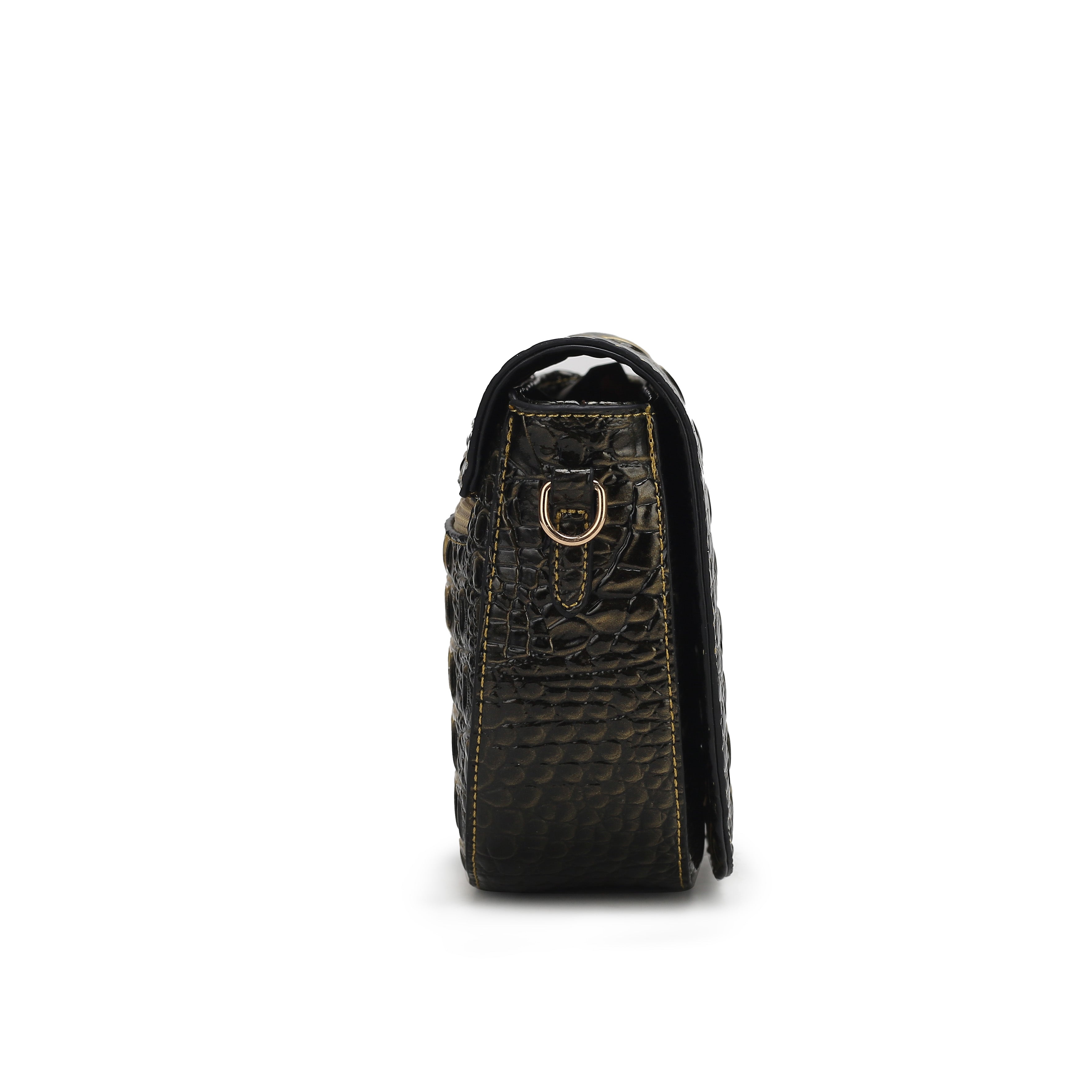  MKF Collection Amalia Croc-Embossed Crossbody Bag - Blue - Bonton