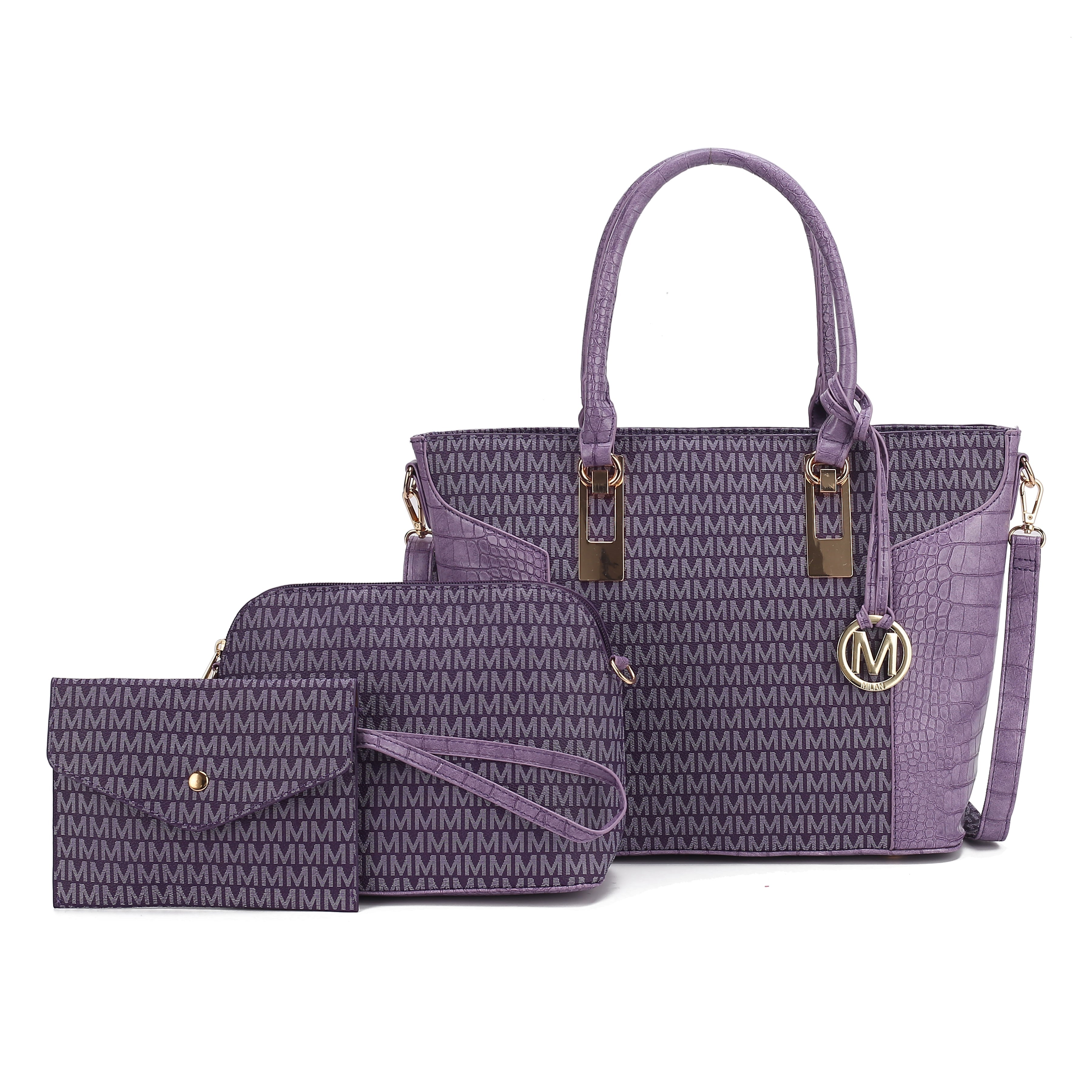  MKF Collection Shonda Signature Tote Bag and Set - Black - Bonton