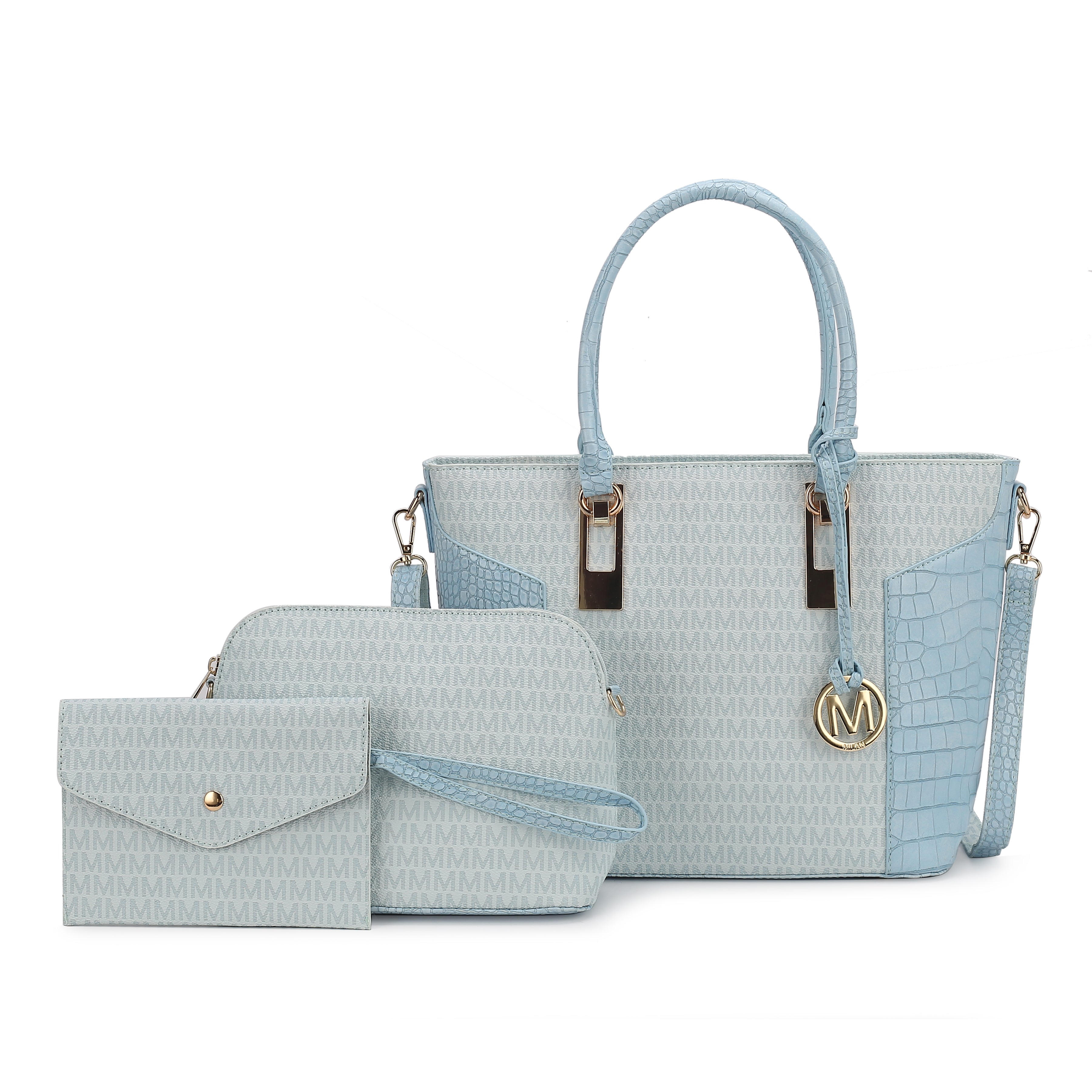  MKF Collection Shonda Signature Tote Bag and Set - Black - Bonton