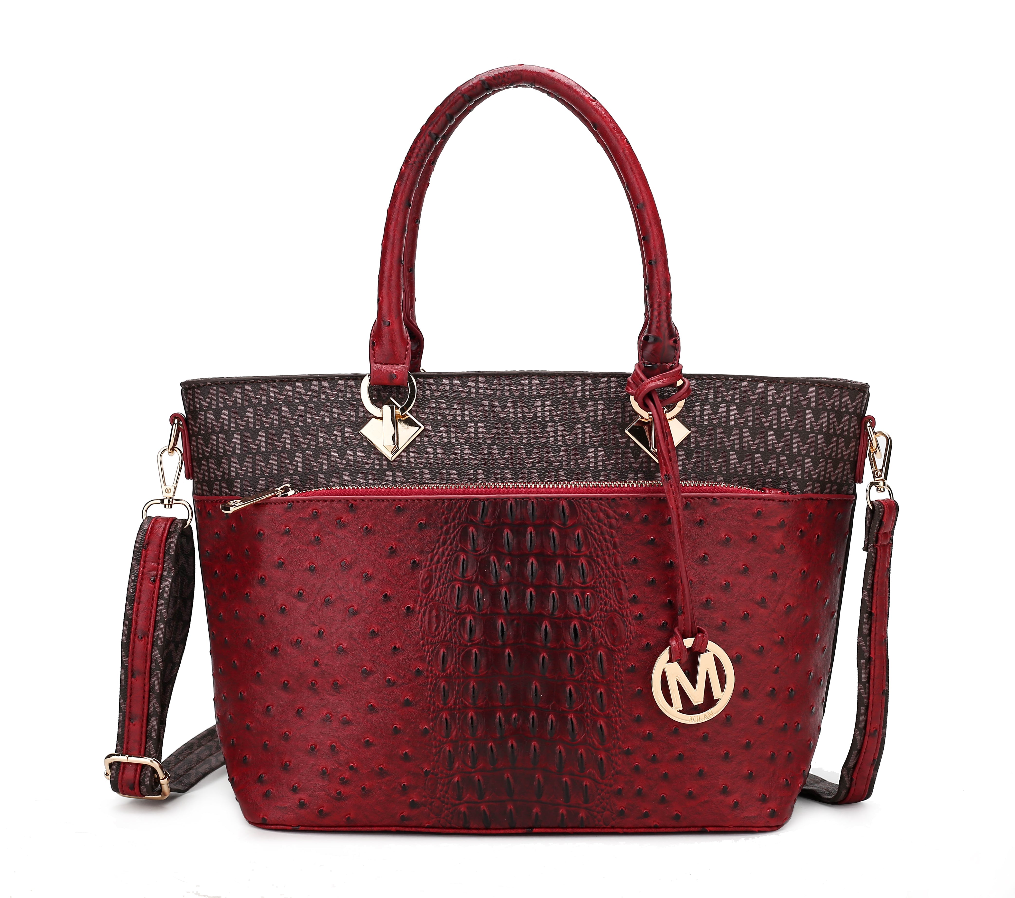  MKF Collection Grace Signature Tote Bag - Red - Bonton