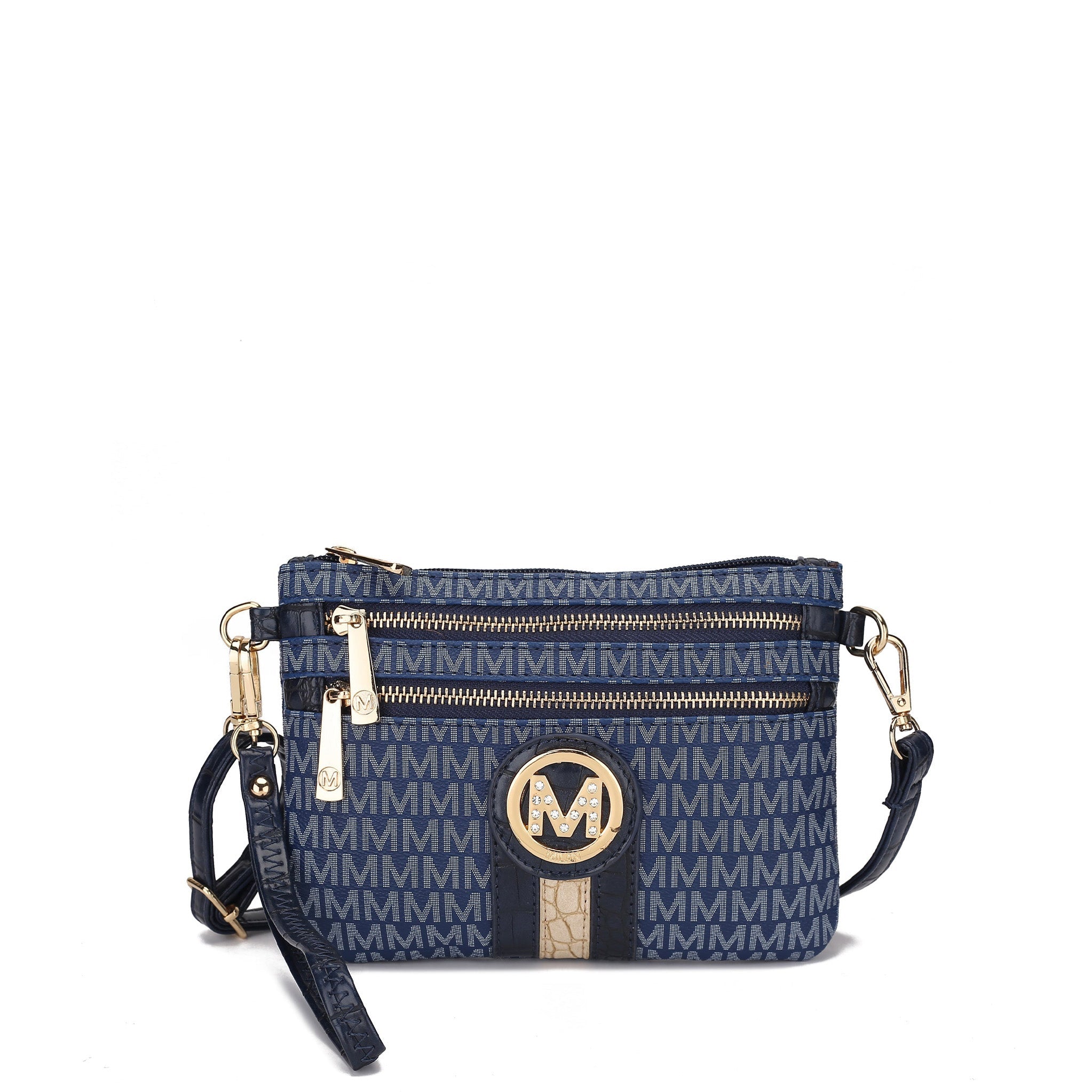  MKF Collection Tarren Signature Crossbody Bag - Black - Bonton