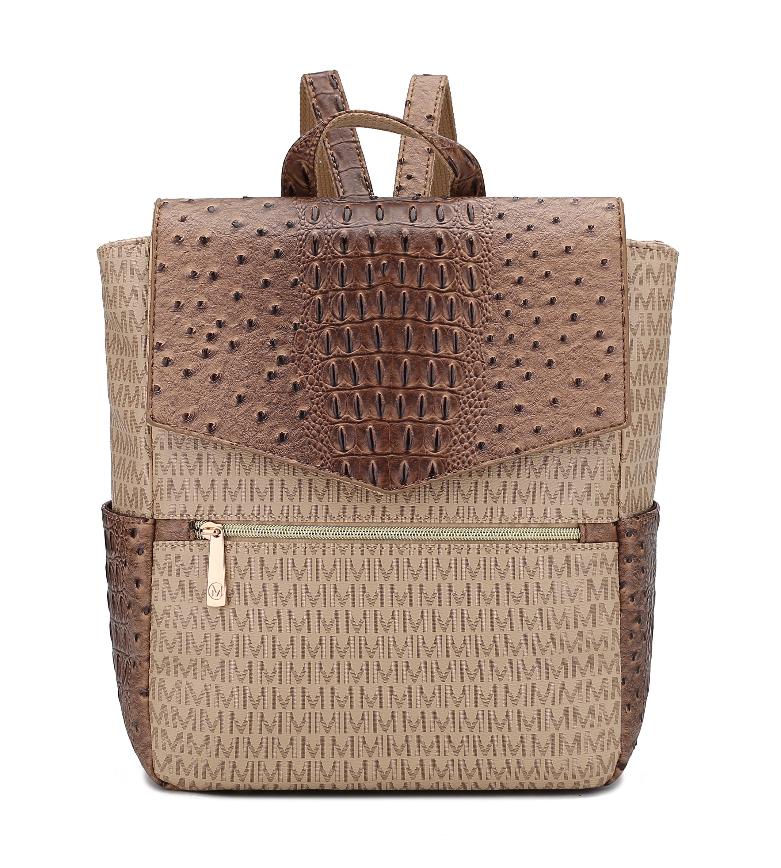  MKF Collection Leidy Signature Backpack - Beige - Bonton