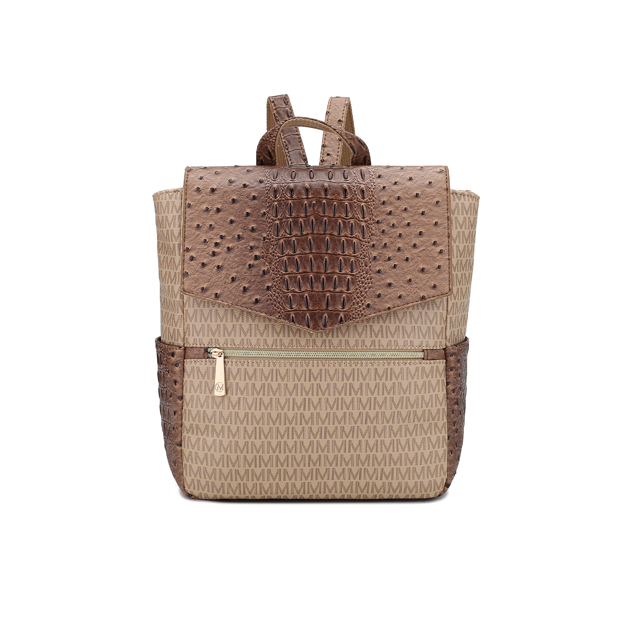  MKF Collection Leidy Signature Backpack - Beige - Bonton