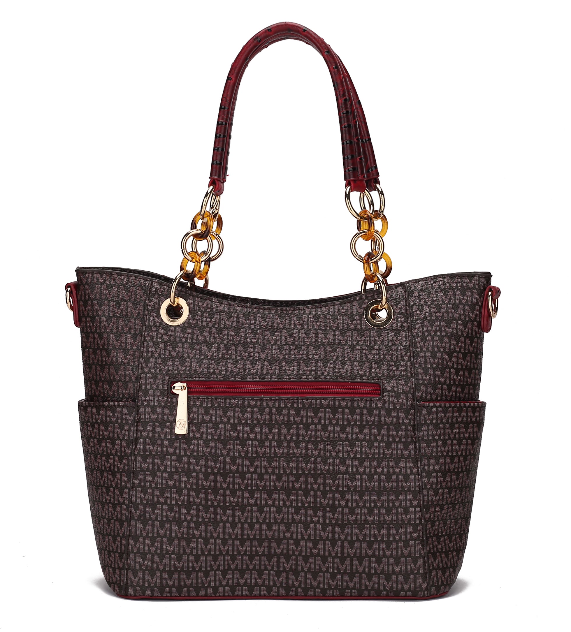  MKF Collection Miriam Signature Tote Bag - Beige - Bonton