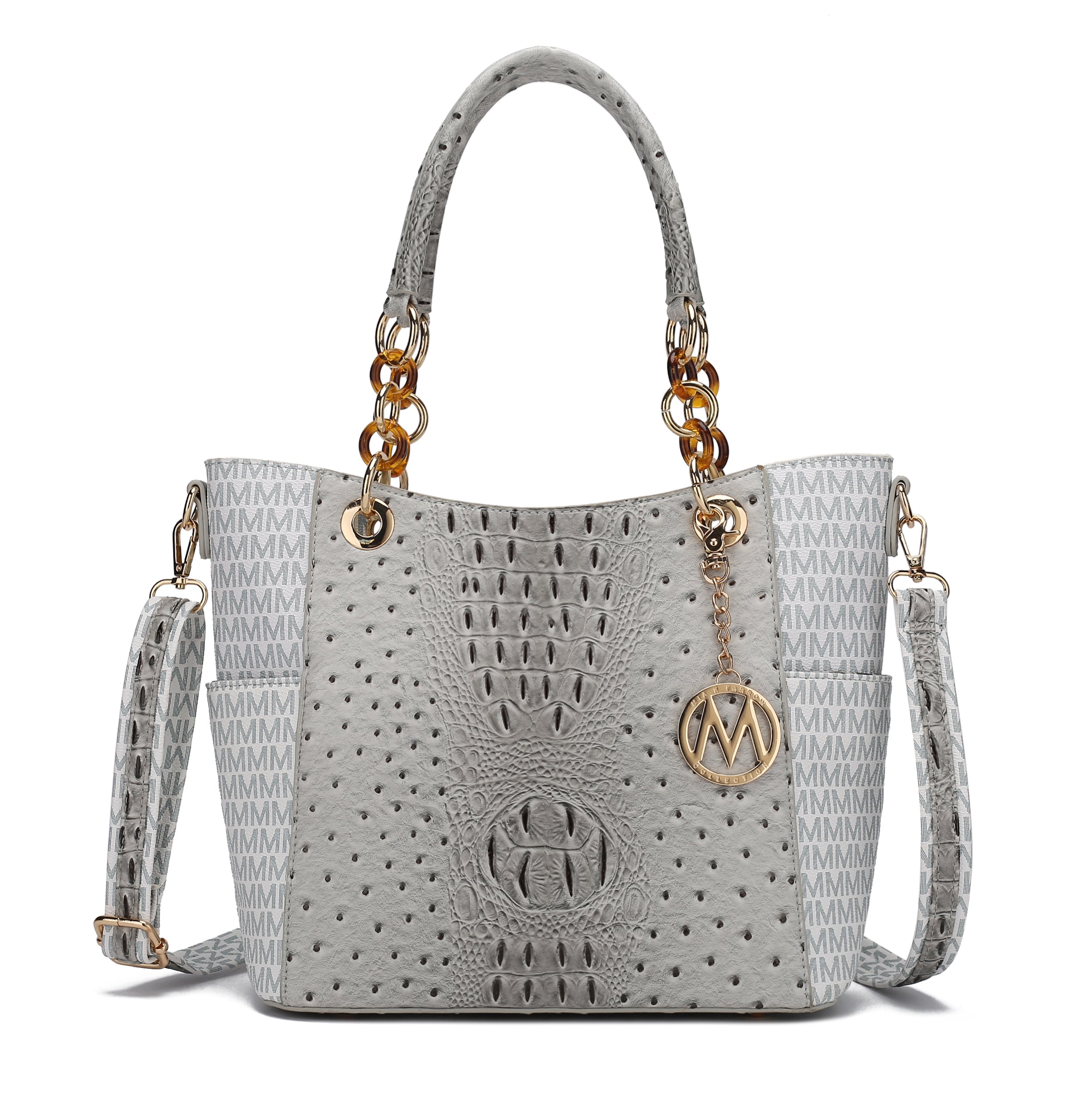  MKF Collection Miriam Signature Tote Bag - Beige - Bonton