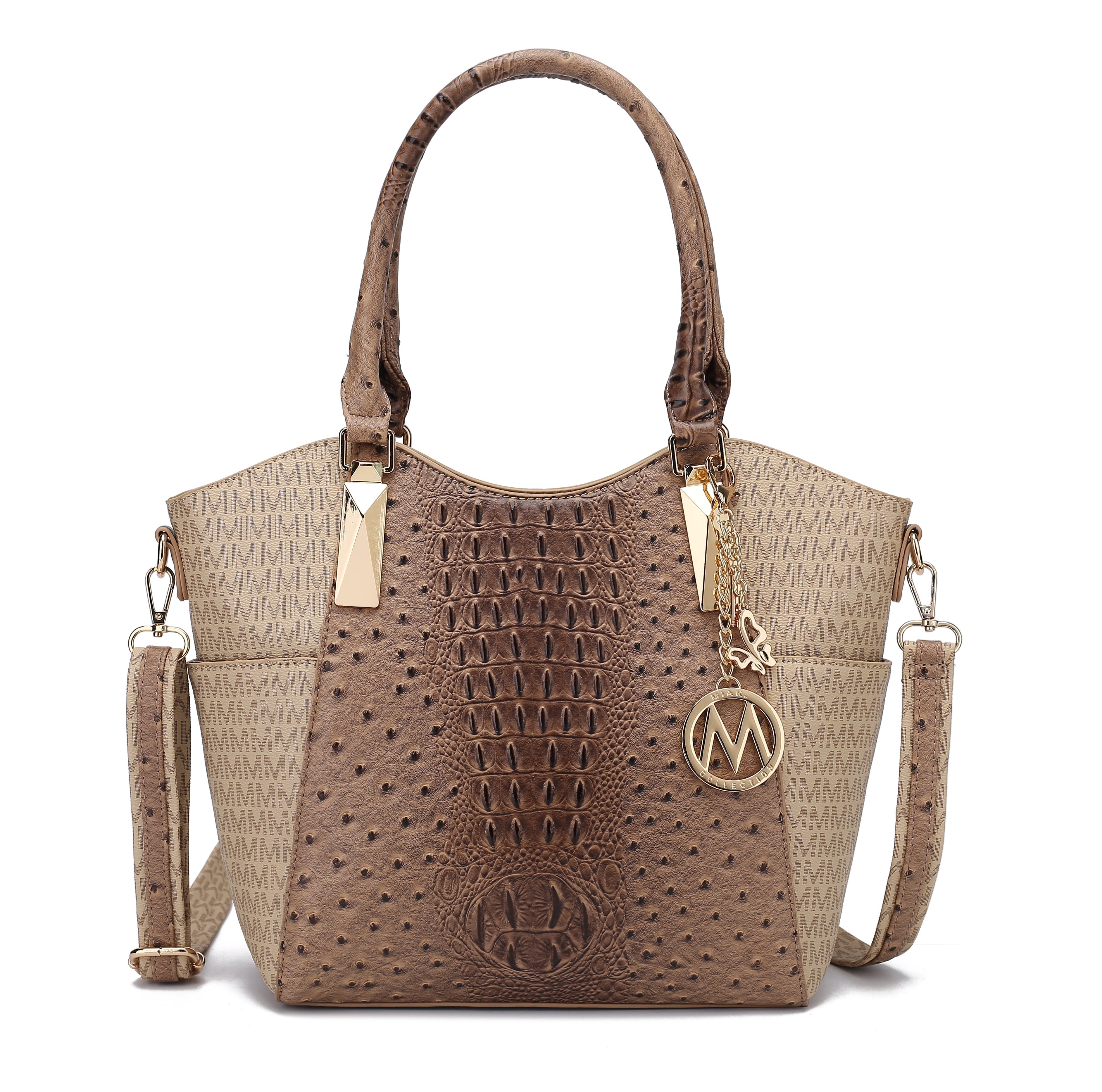  MKF Collection Kristal Signature Tote Bag - Beige - Bonton