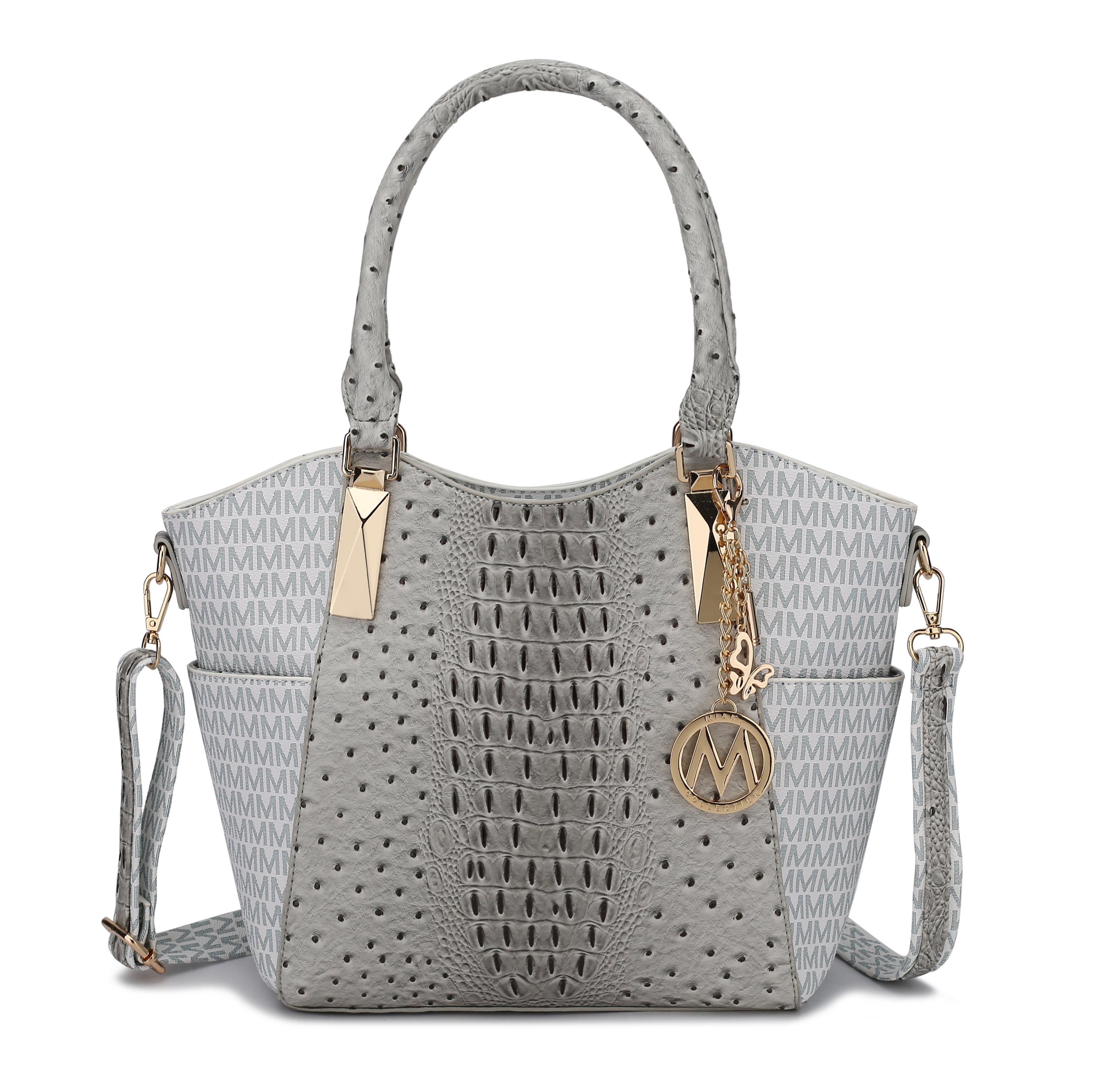  MKF Collection Kristal Signature Tote Bag - Beige - Bonton