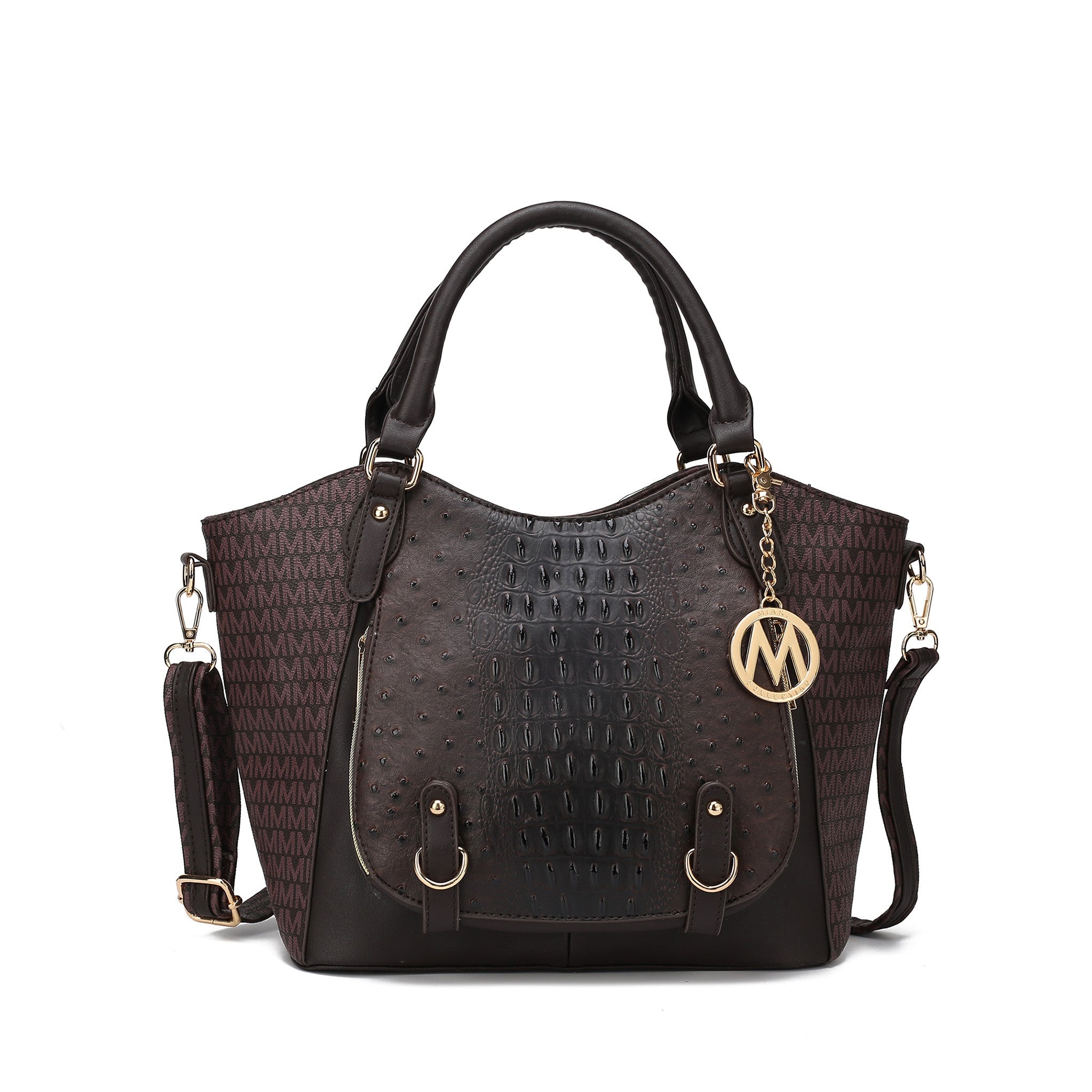  MKF Collection Jacqueline Signature Shoulder Bag - Beige - Bonton
