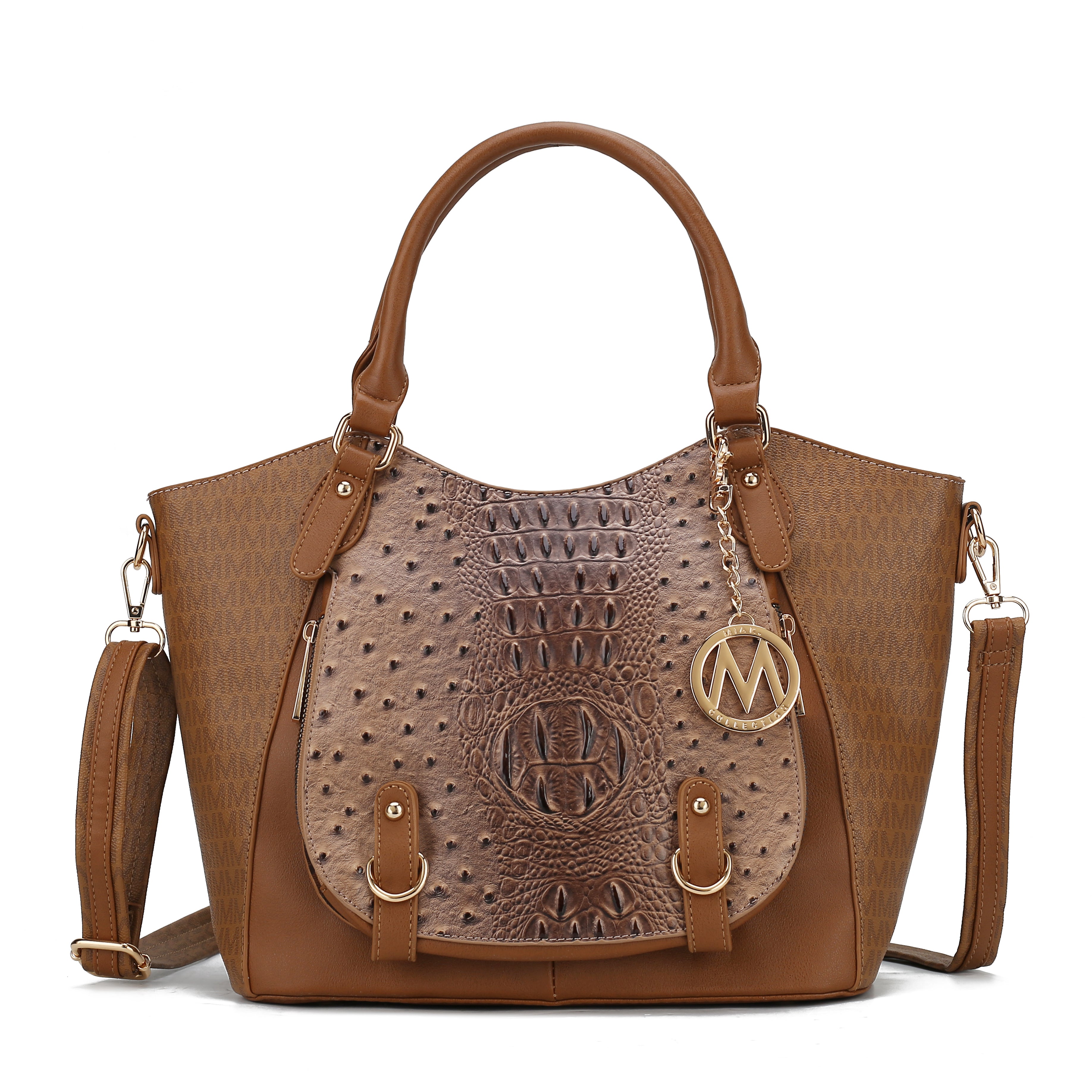  MKF Collection Jacqueline Signature Shoulder Bag - Beige - Bonton