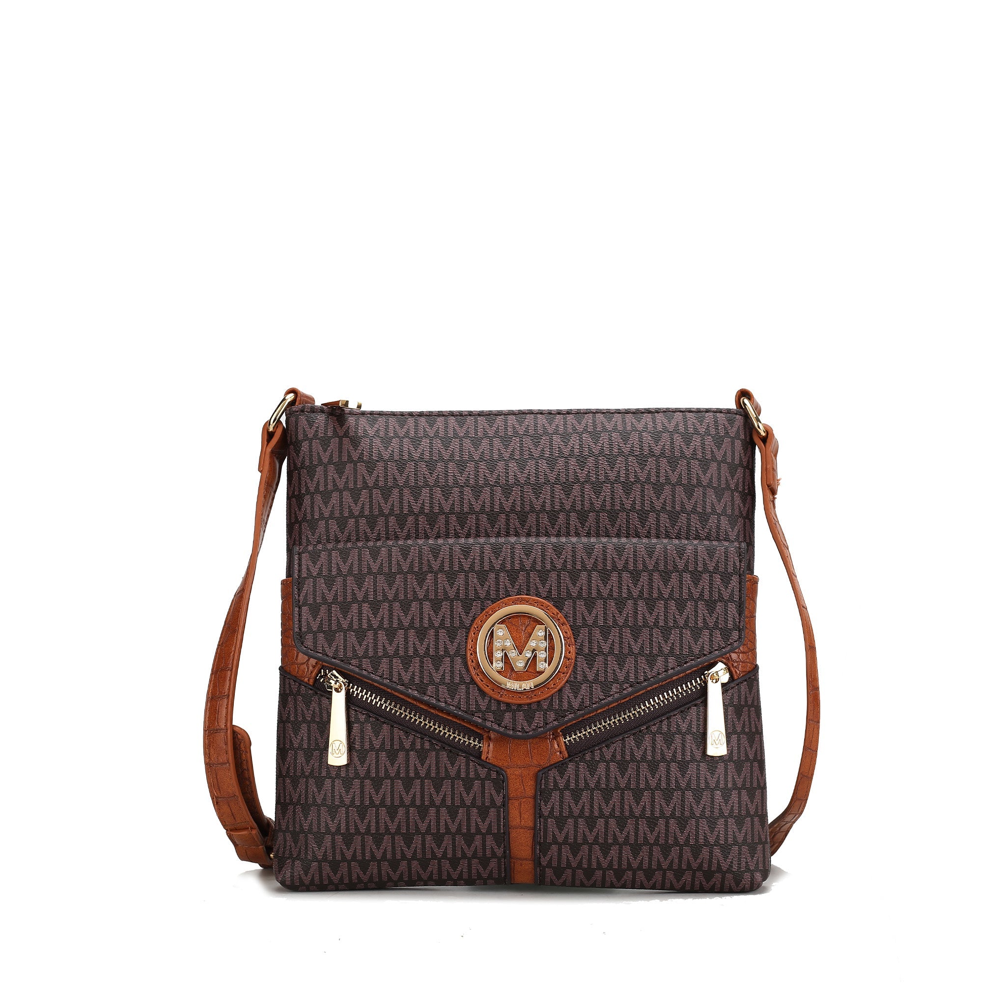  MKF Collection Tania Signature Crossbody Bag - Beige - Bonton