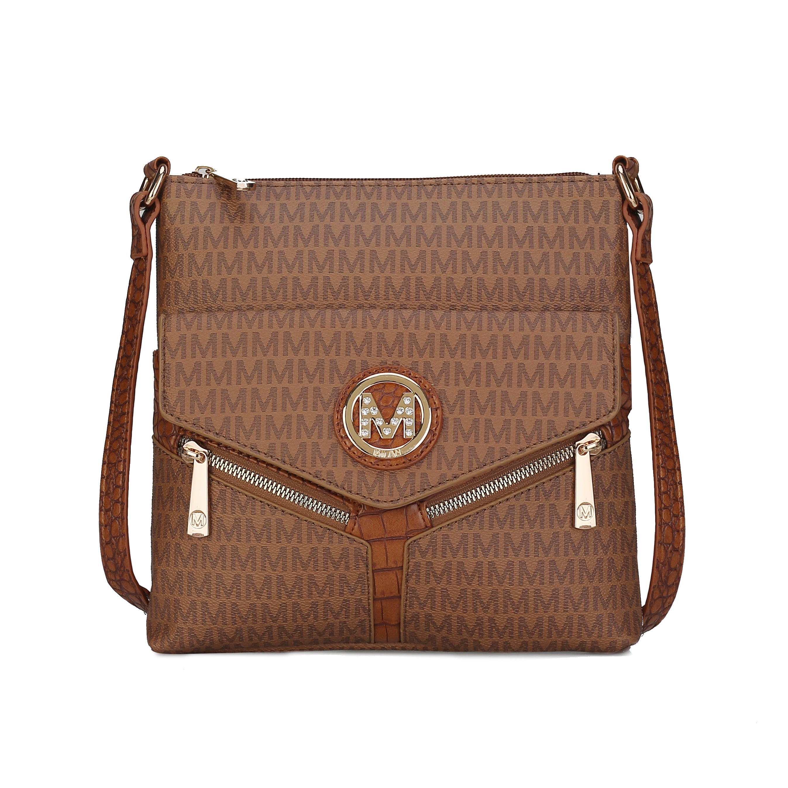  MKF Collection Tania Signature Crossbody Bag - Beige - Bonton