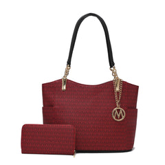 Savannah Signature Tote Bag and Wallet Set