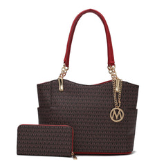 Savannah Signature Tote Bag and Wallet Set