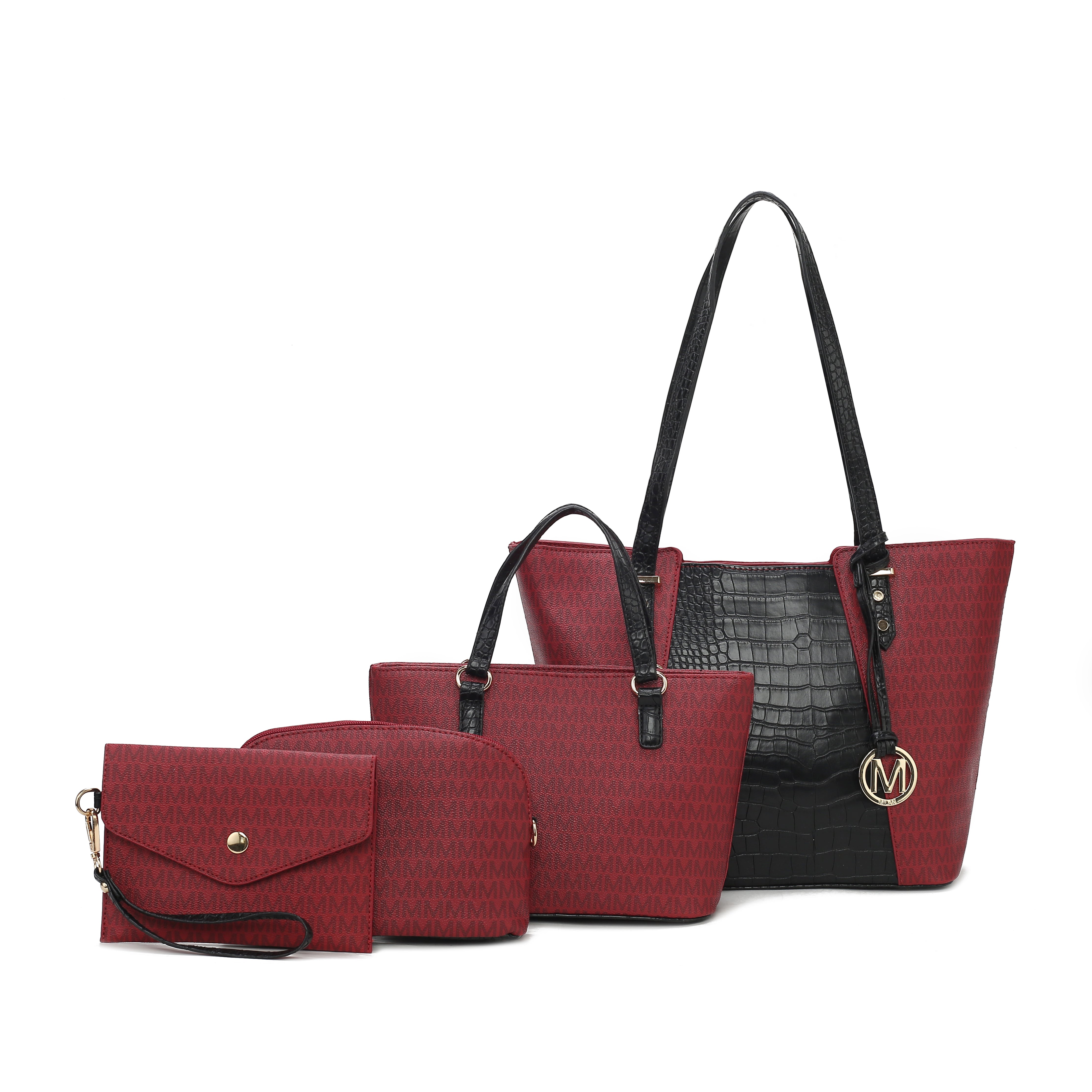  MKF Collection Lippa M Signature Tote and Set - Black - Bonton