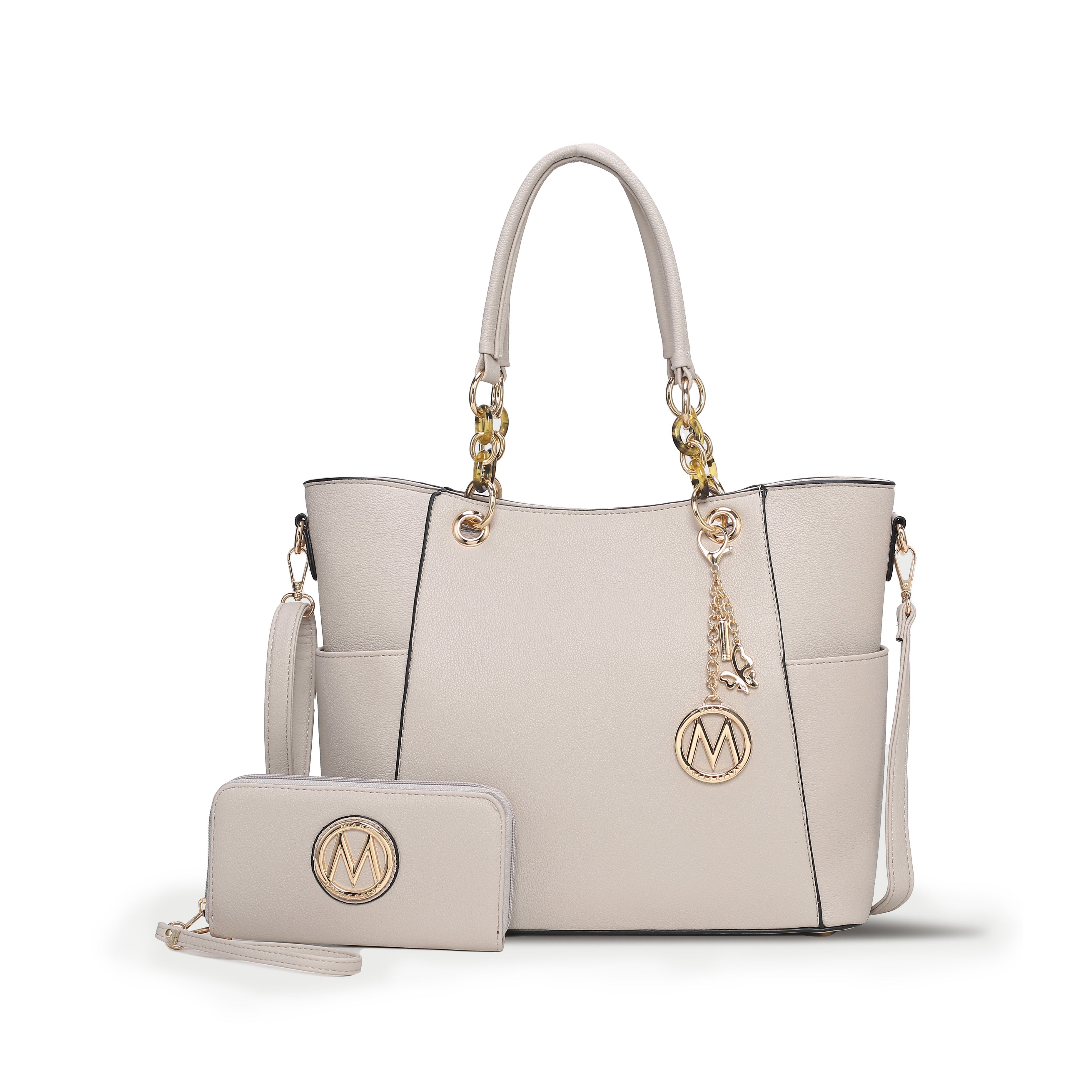  MKF Collection Bonita Tote Bag and Wallet Set - Mustard - Bonton