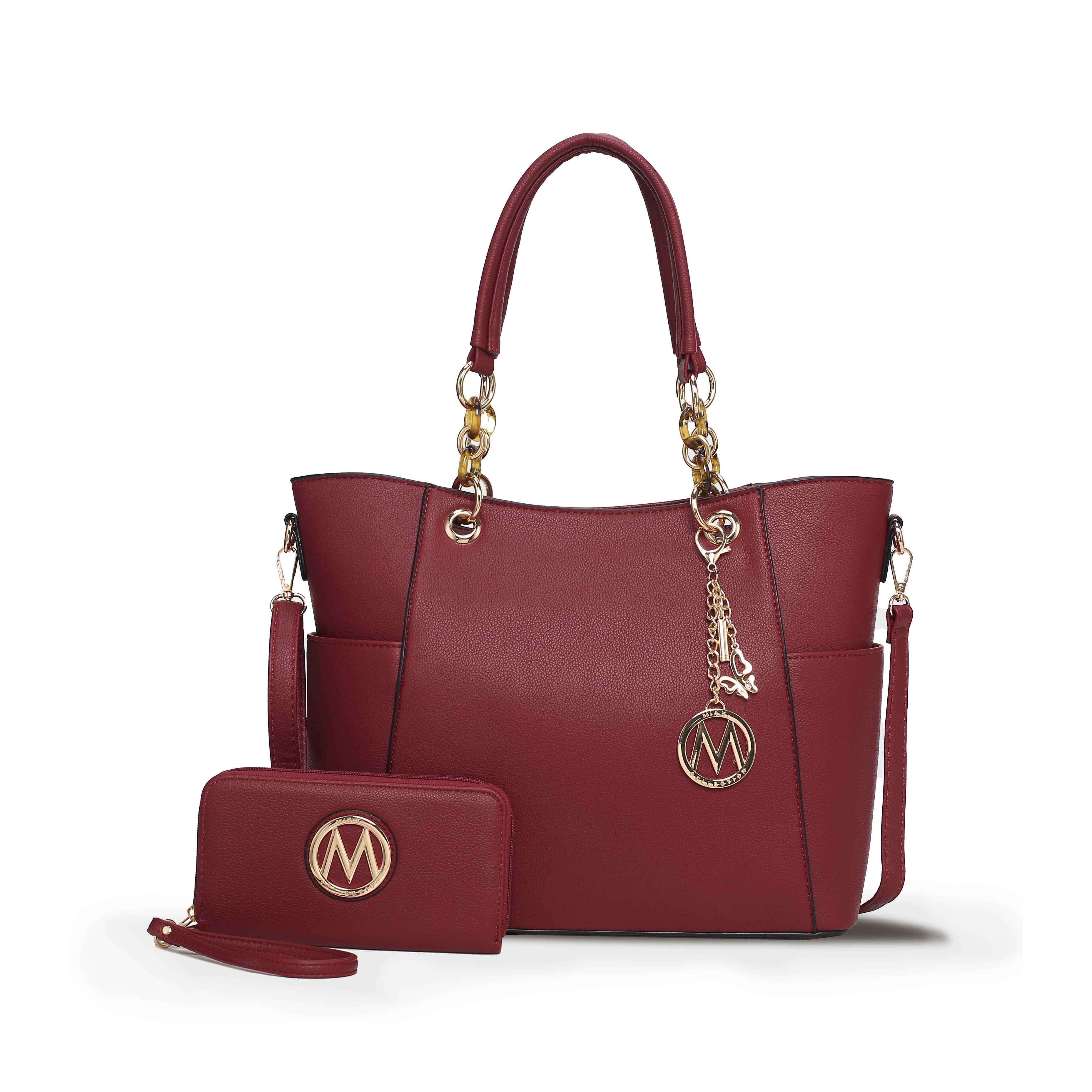  MKF Collection Bonita Tote Bag and Wallet Set - Mustard - Bonton