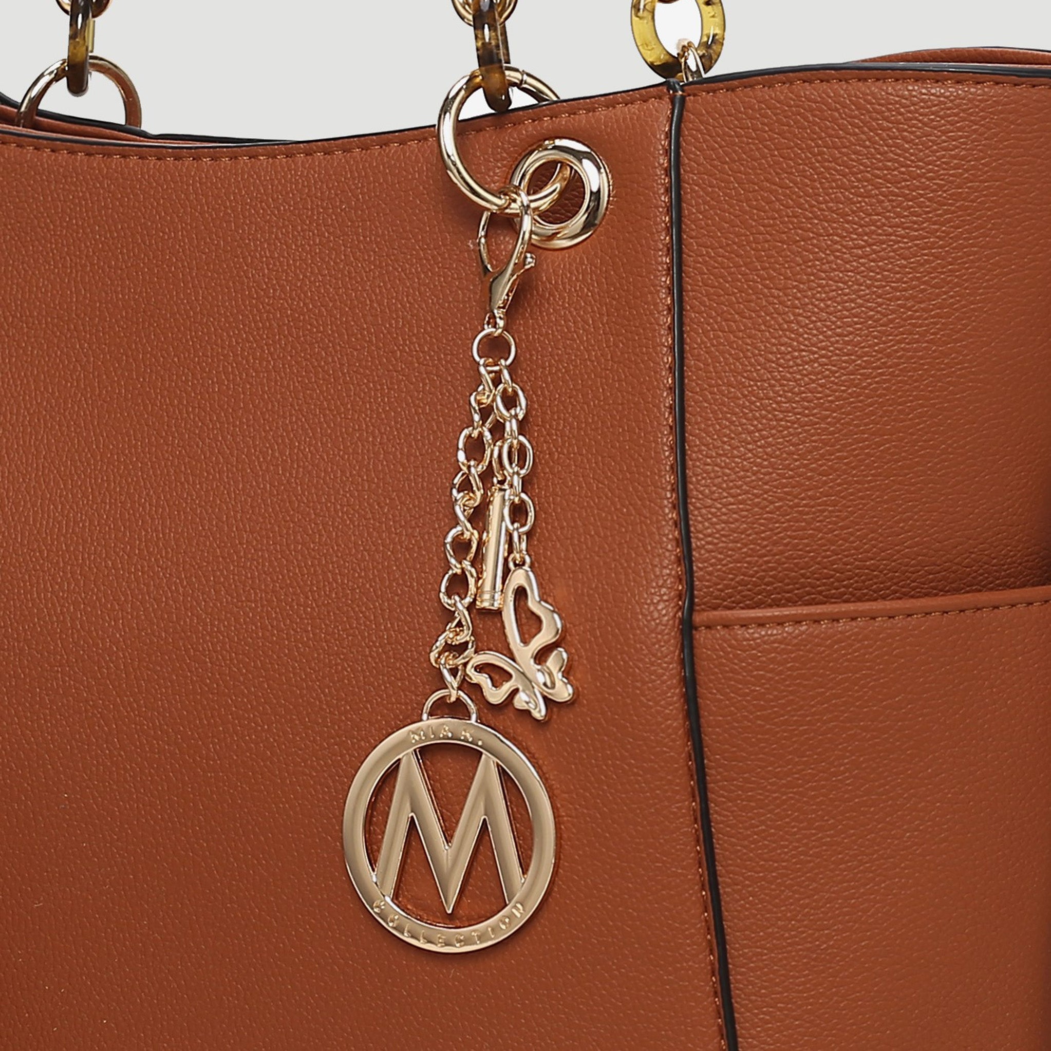  MKF Collection Bonita Tote Bag and Wallet Set - Mustard - Bonton