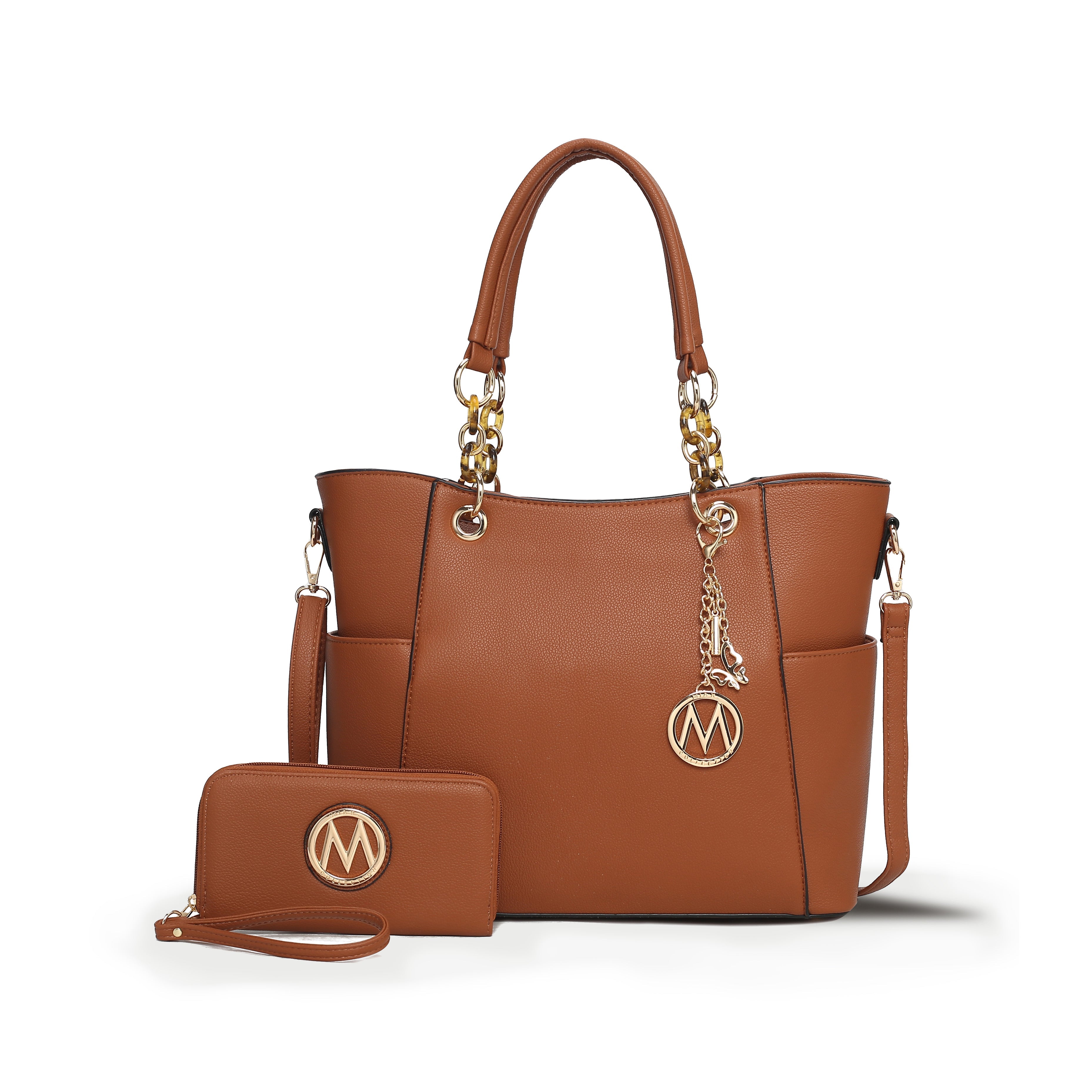  MKF Collection Bonita Tote Bag and Wallet Set - Mustard - Bonton