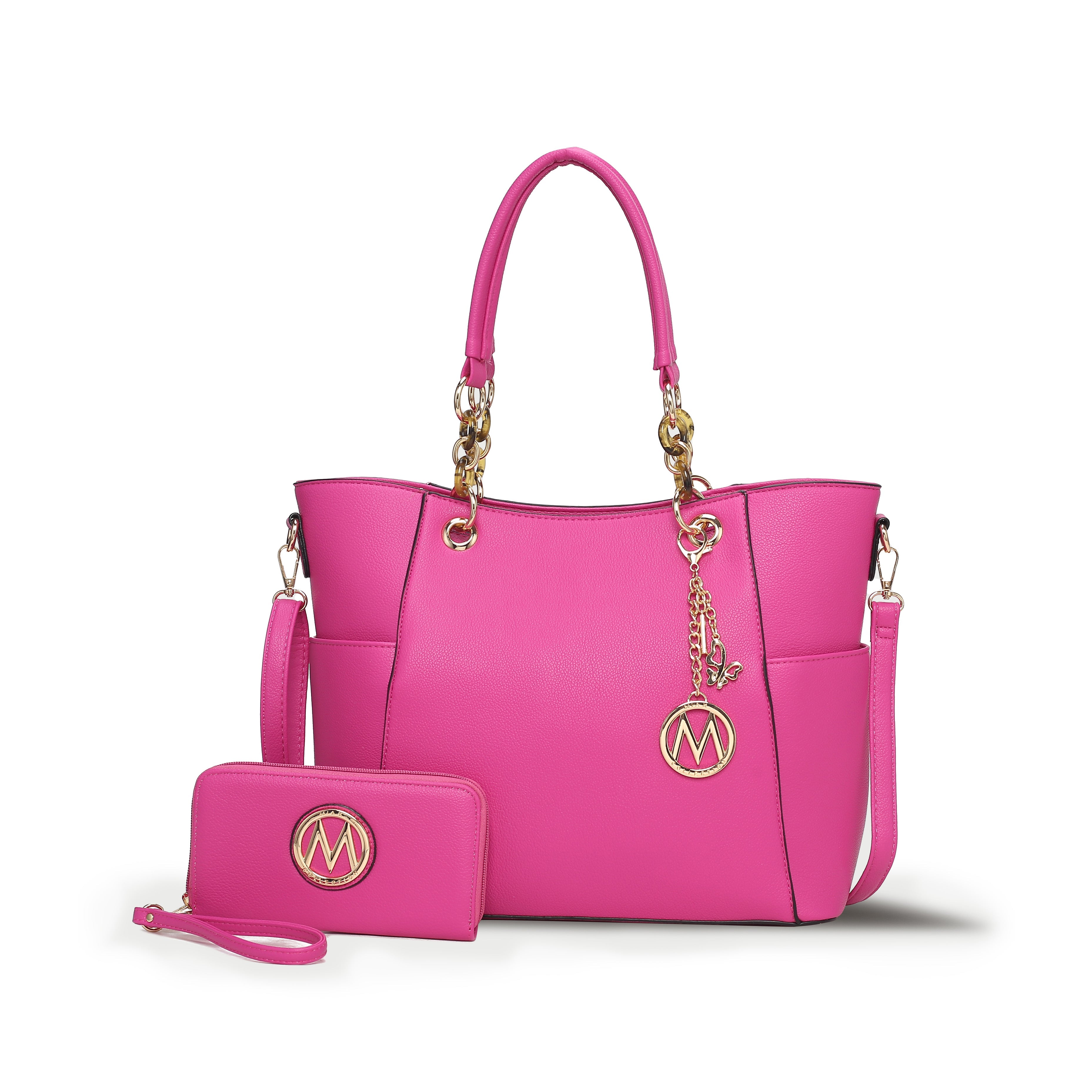  MKF Collection Bonita Tote Bag and Wallet Set - Mustard - Bonton