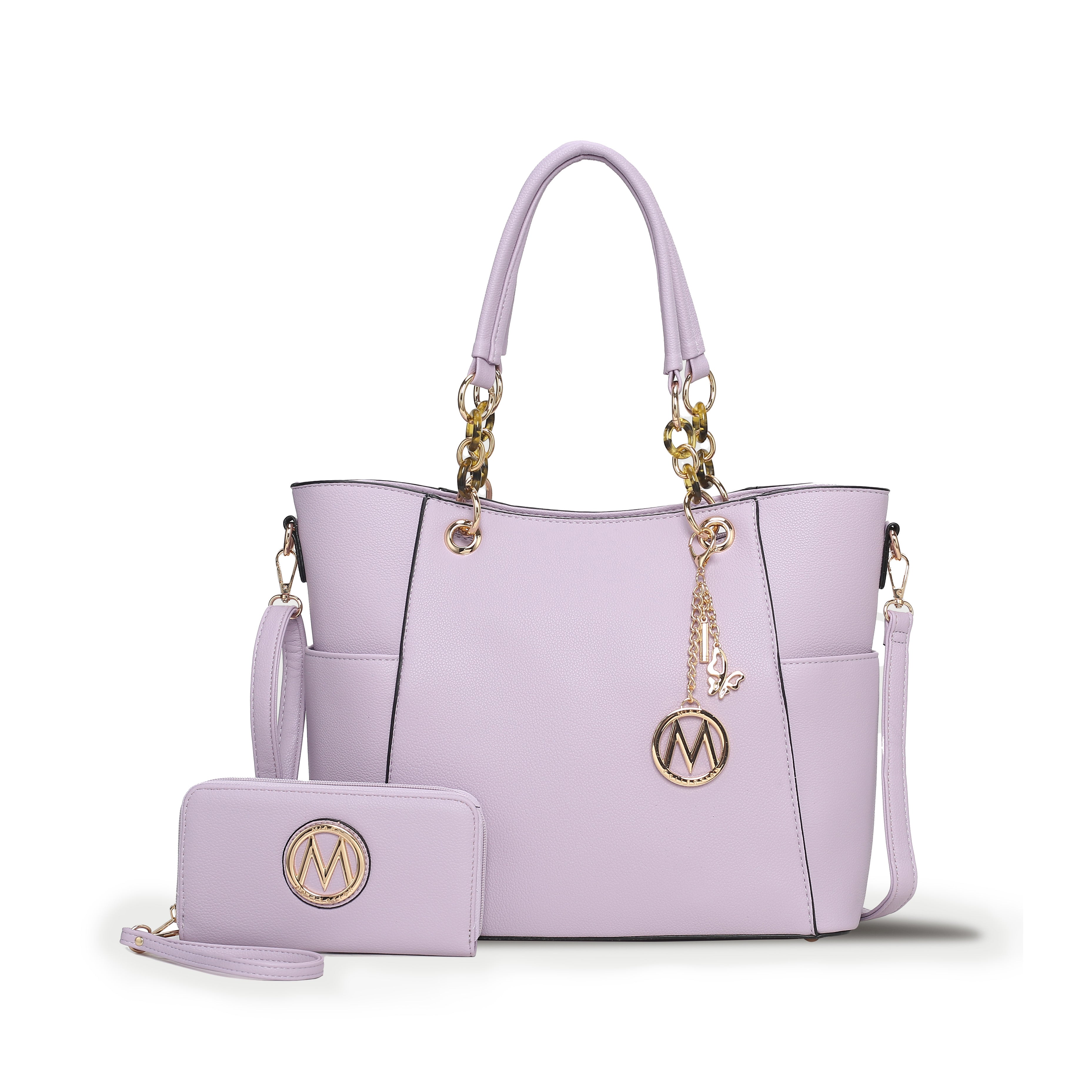 MKF Collection Bonita Tote Bag and Wallet Set - Mustard - Bonton