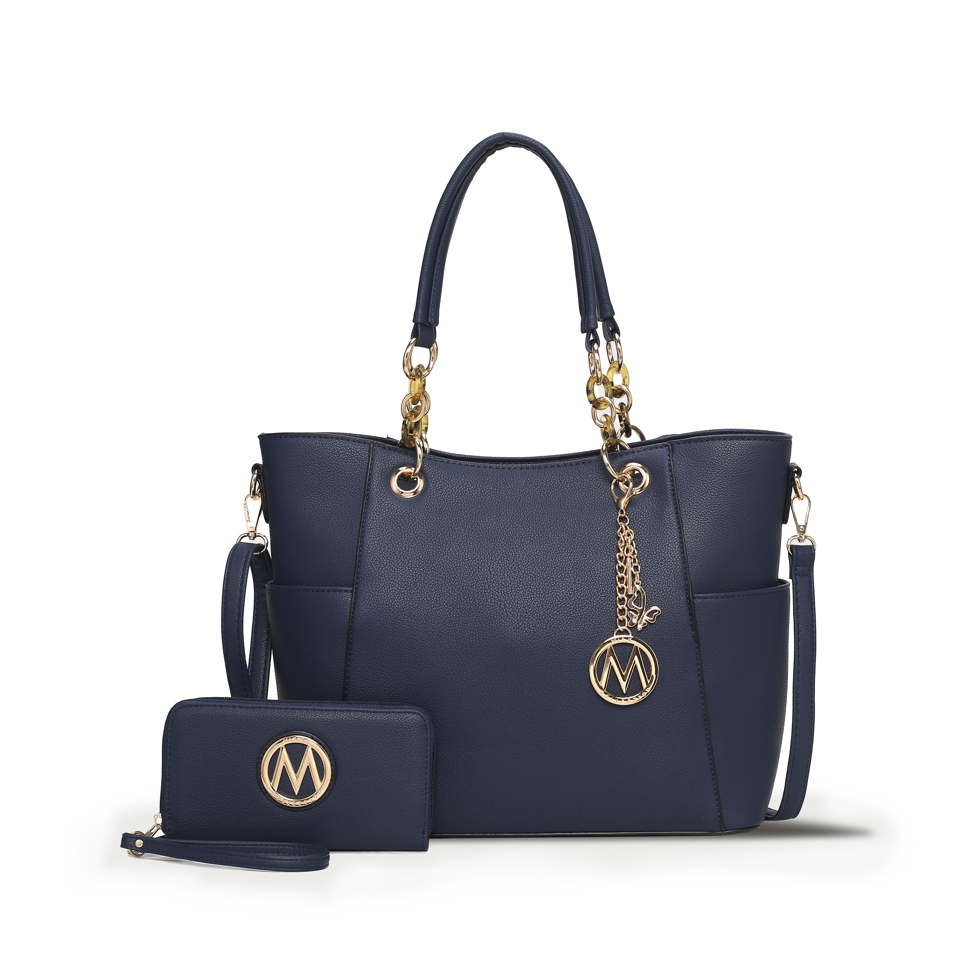  MKF Collection Bonita Tote Bag and Wallet Set - Mustard - Bonton