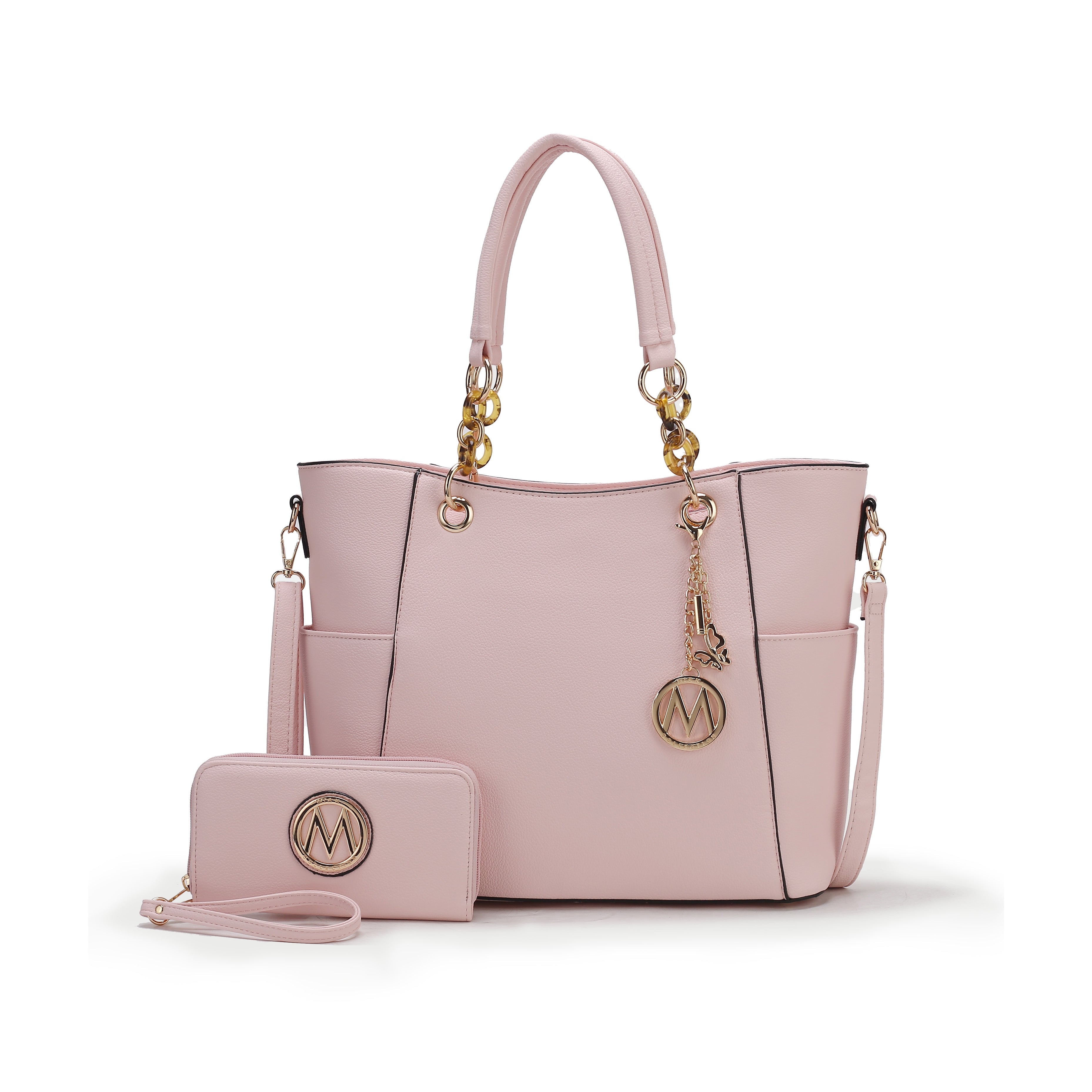  MKF Collection Bonita Tote Bag and Wallet Set - Mustard - Bonton