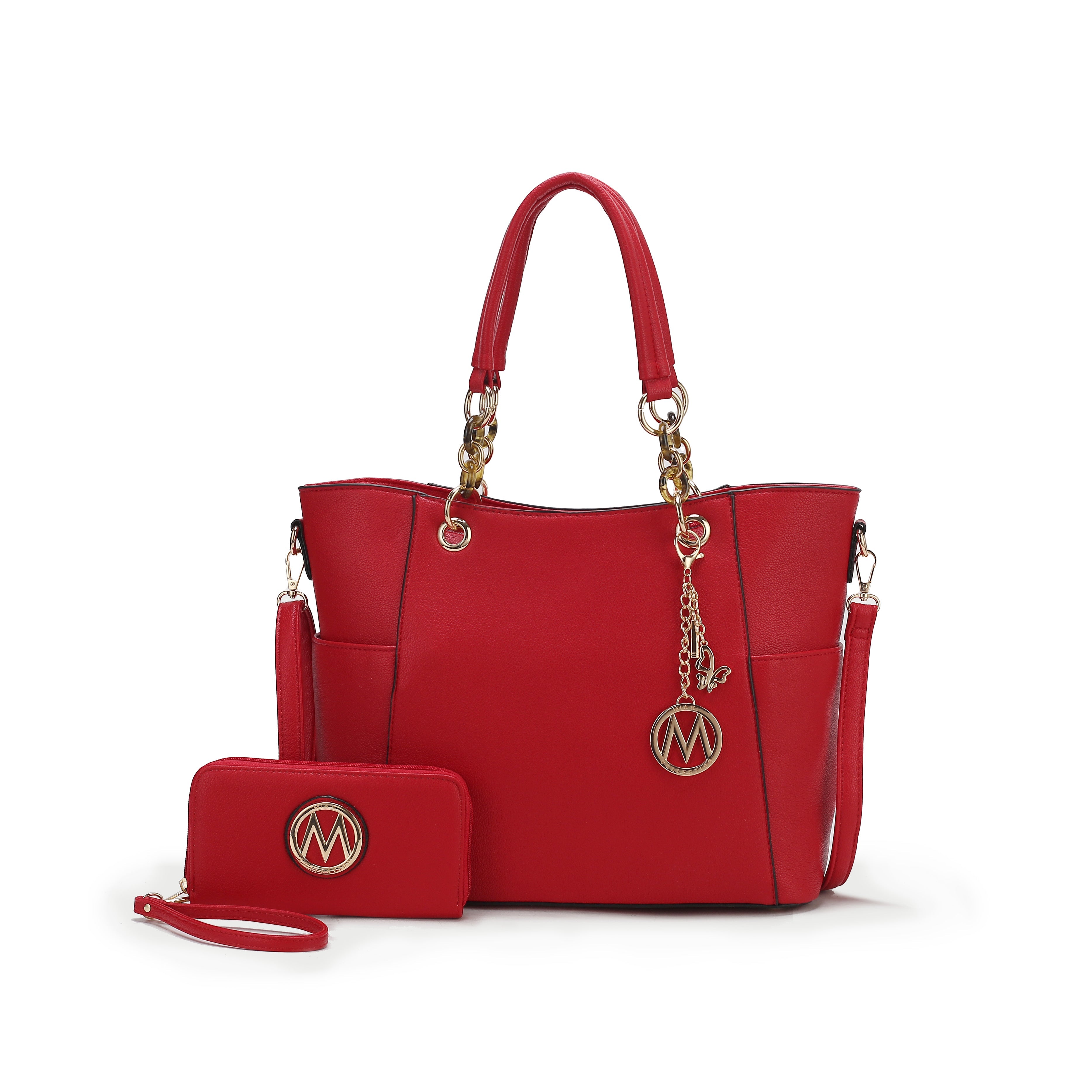  MKF Collection Bonita Tote Bag and Wallet Set - Mustard - Bonton