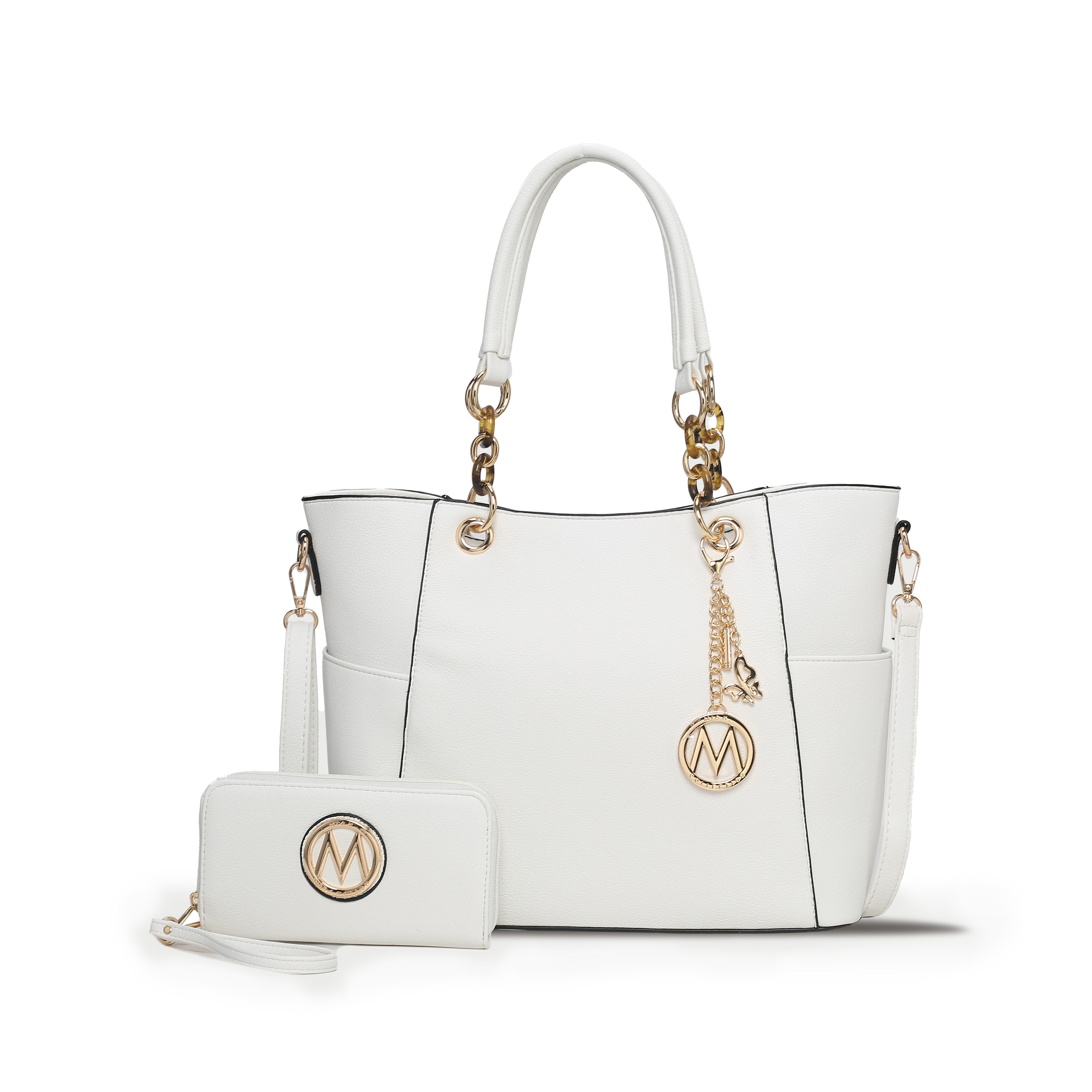  MKF Collection Bonita Tote Bag and Wallet Set - Mustard - Bonton
