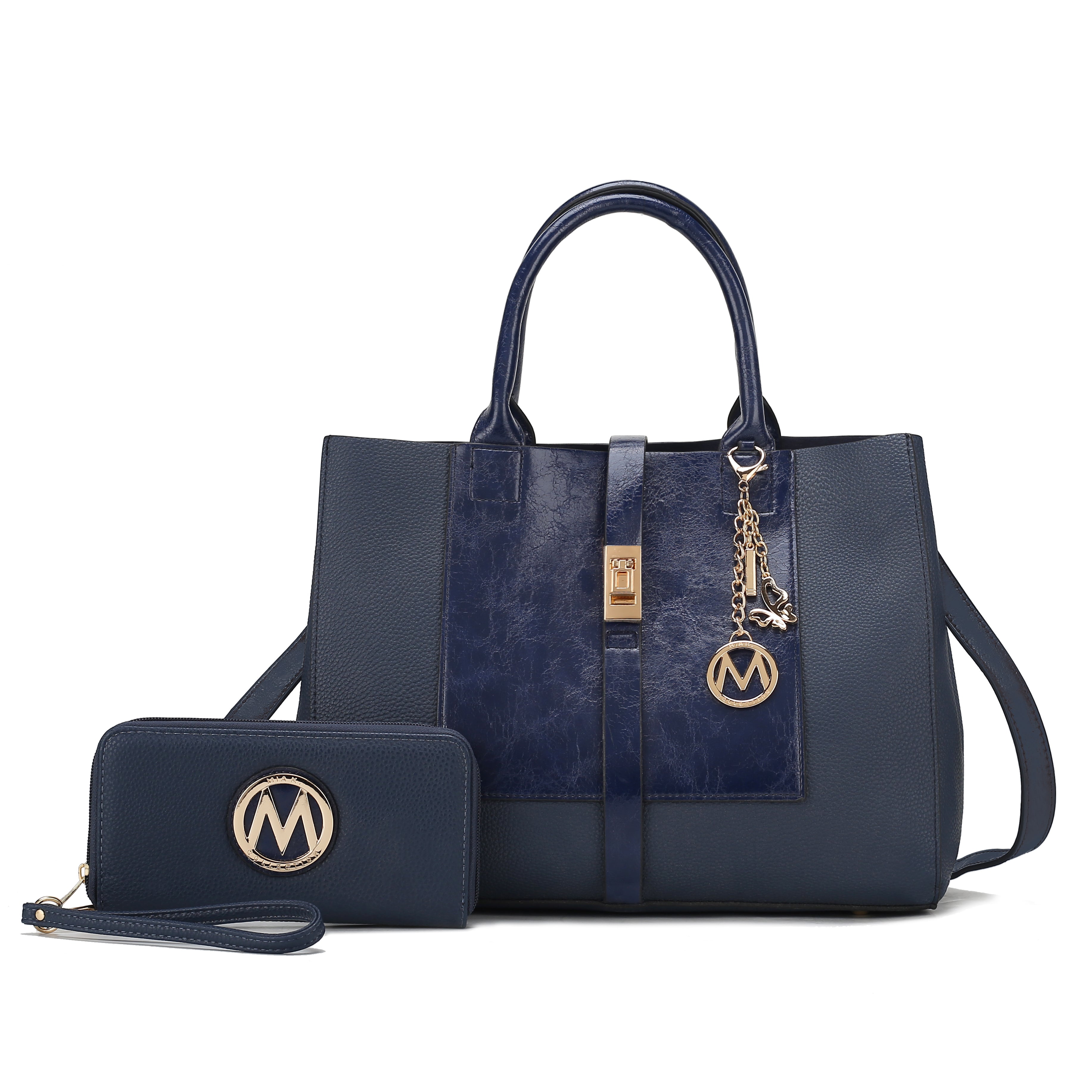  MKF Collection Yola Shoulder Bag and Wallet Set - Black - Bonton