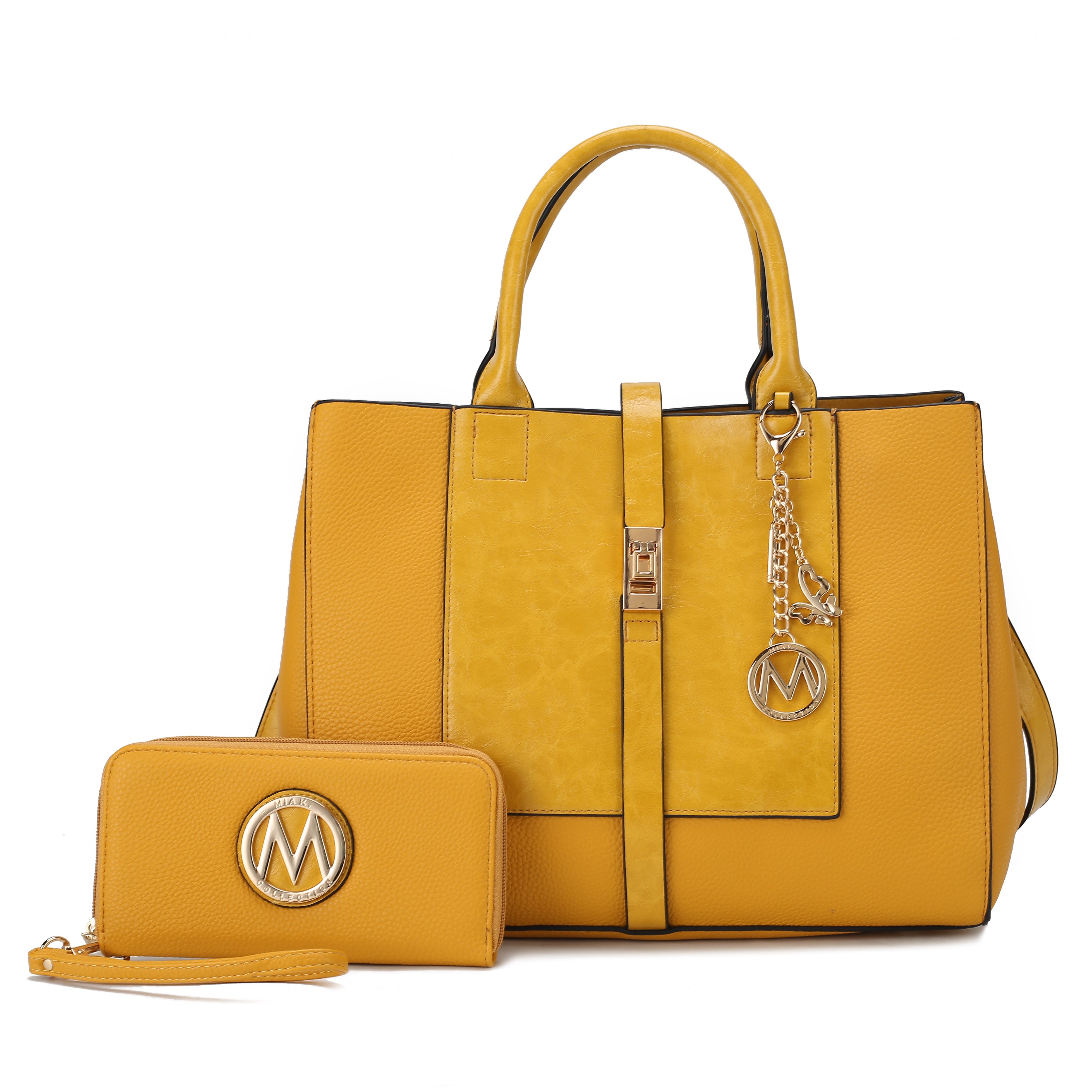  MKF Collection Yola Shoulder Bag and Wallet Set - Black - Bonton