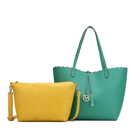Amahia Reversible Tote Bag and Crossbody Set