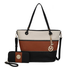 Vallie Tote Bag and Wallet Set