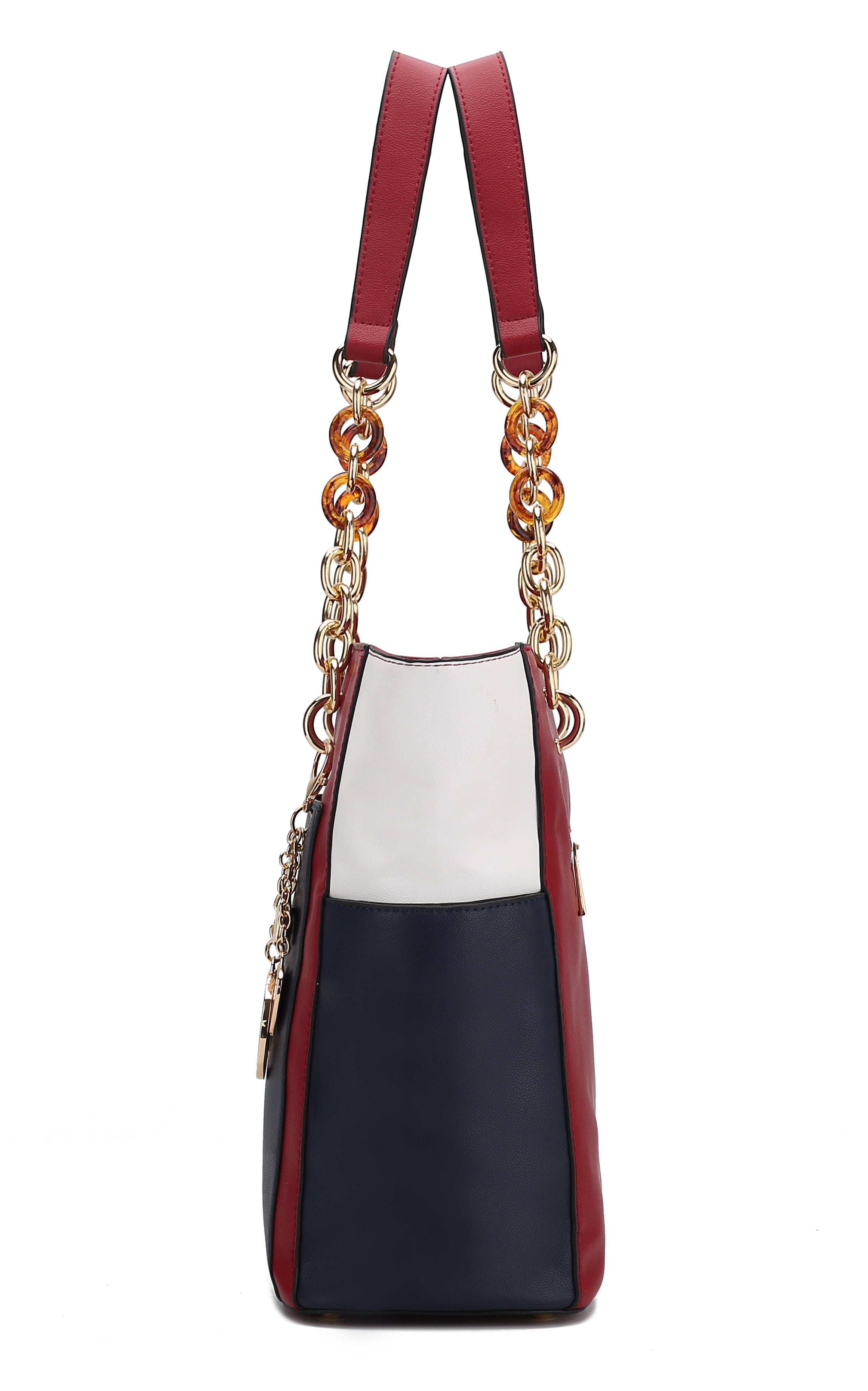  MKF Collection Rochelle Tote and Wristlet Set - Maroon - Bonton