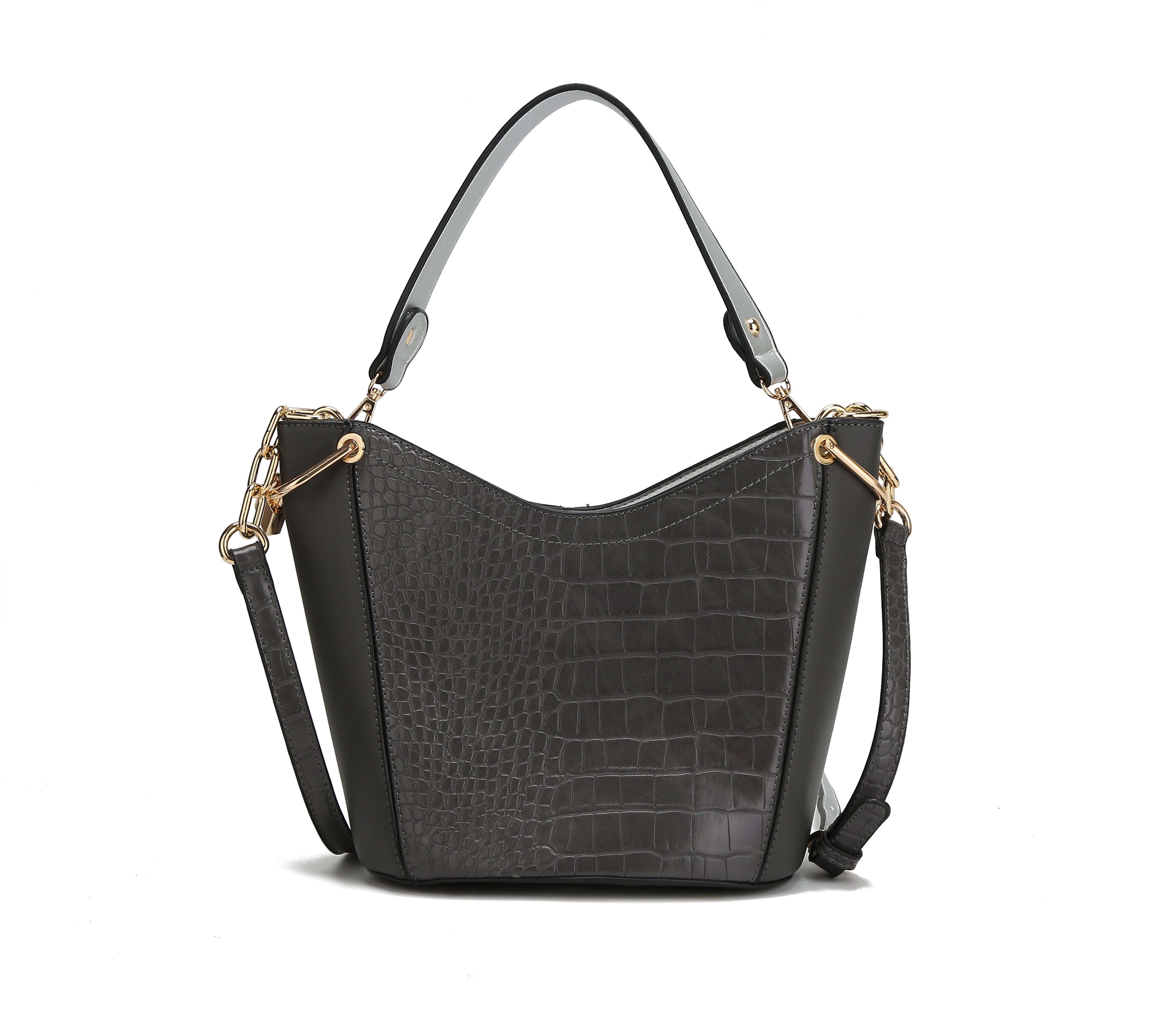  MKF Collection Bellie Medium Hobo Bag - Charcoal Grey - Bonton