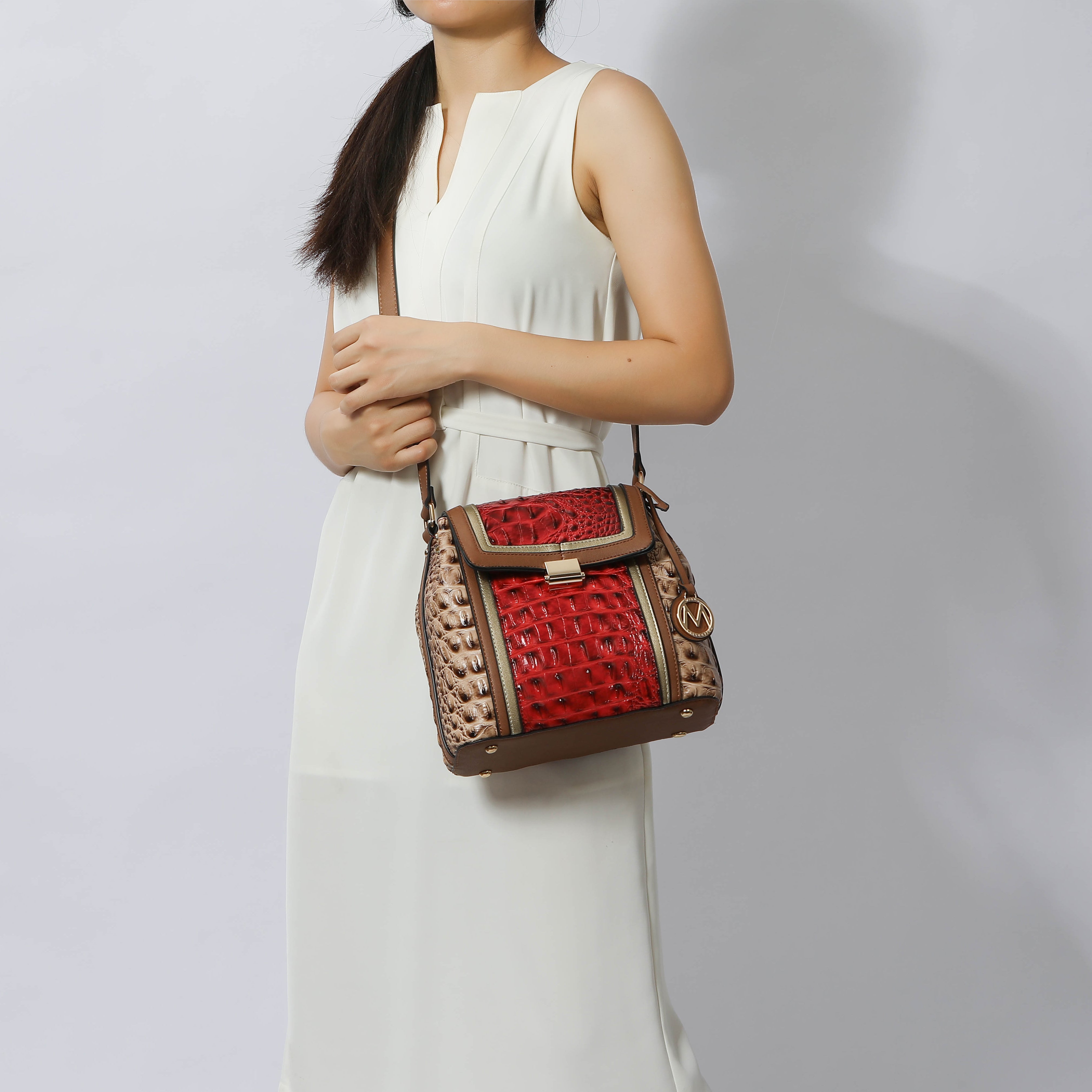  MKF Collection Jamilah Shoulder Bag - Beige - Bonton