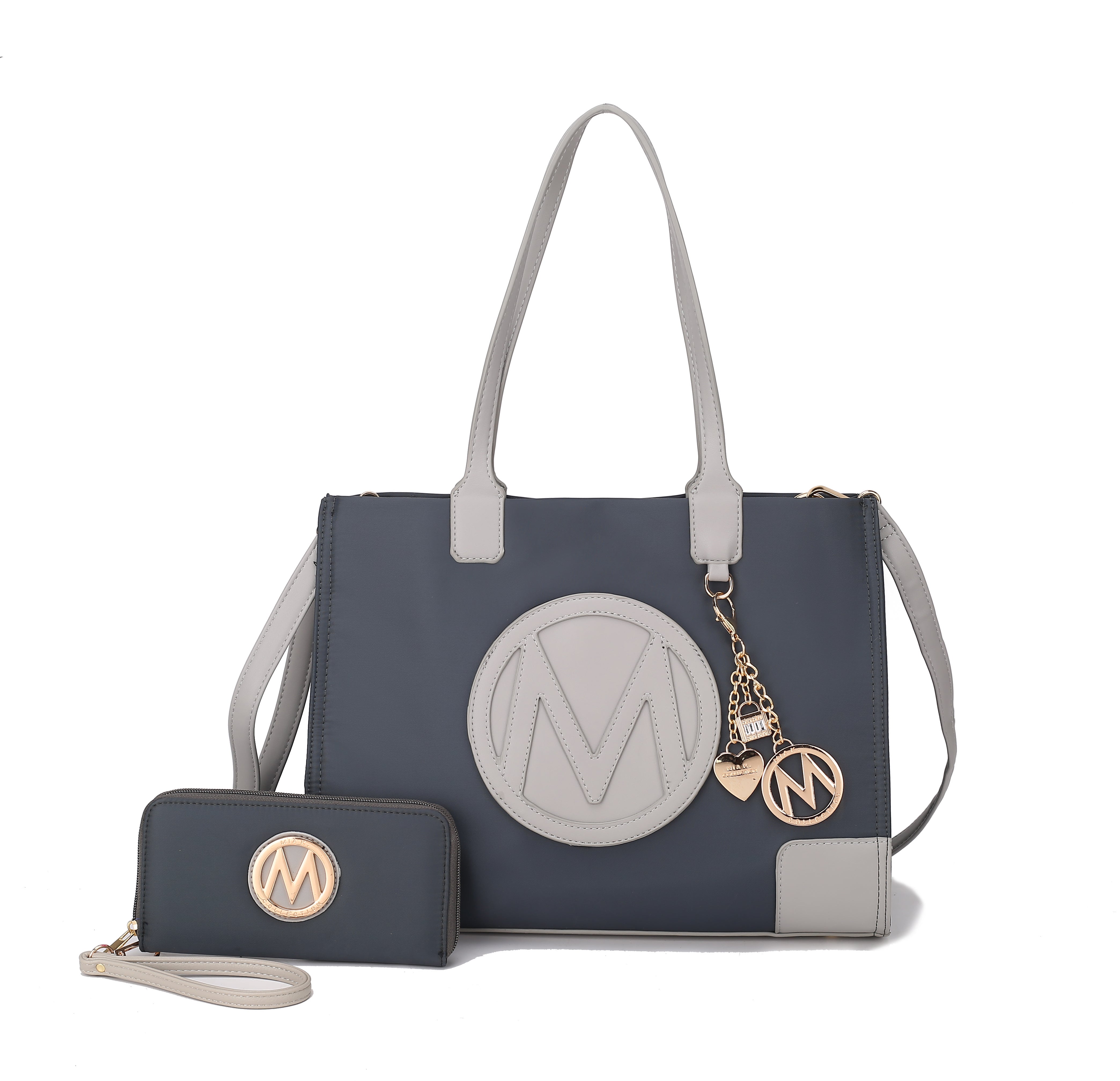  MKF Collection Louise Tote Bag and Wallet Set - Light Blue - Bonton