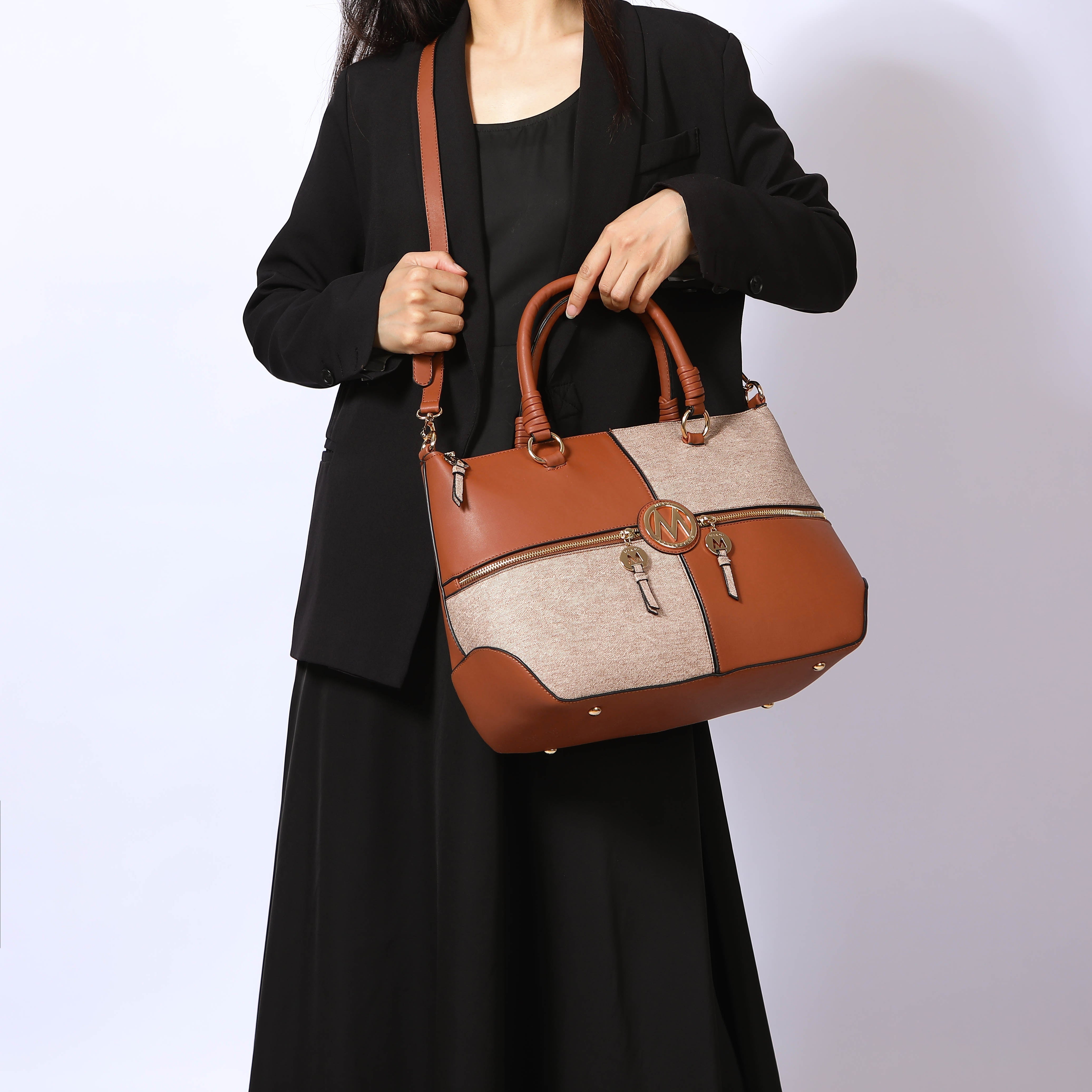  MKF Collection MAJI Tote Bag and Set - Black - Bonton
