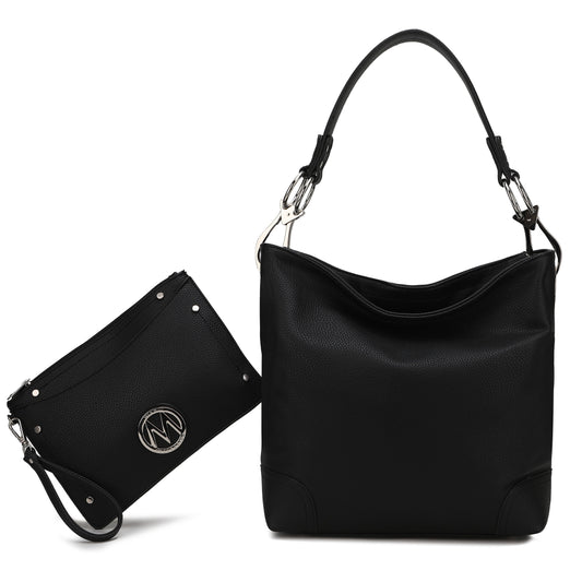 Viviana Hobo Bag and Wristlet Set