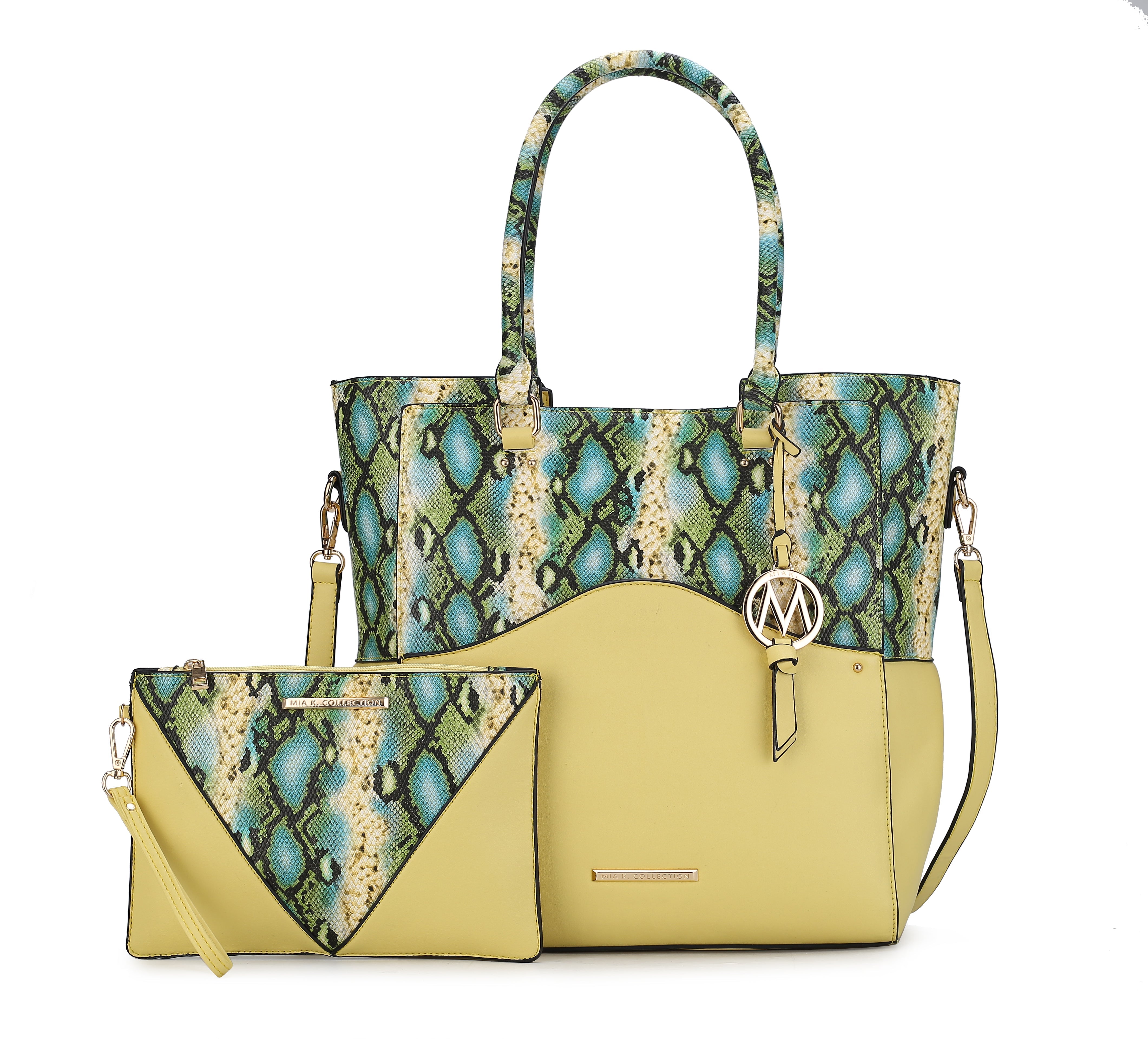  MKF Collection Iris Tote Bag - Light Blue - Bonton