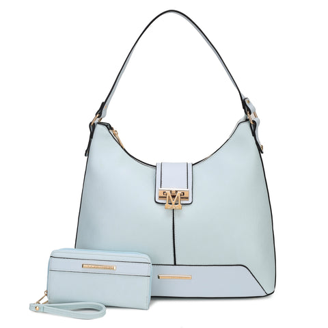 Graciela Solid Hobo Bag and Wallet Set