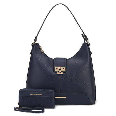 Graciela Solid Hobo Bag and Wallet Set