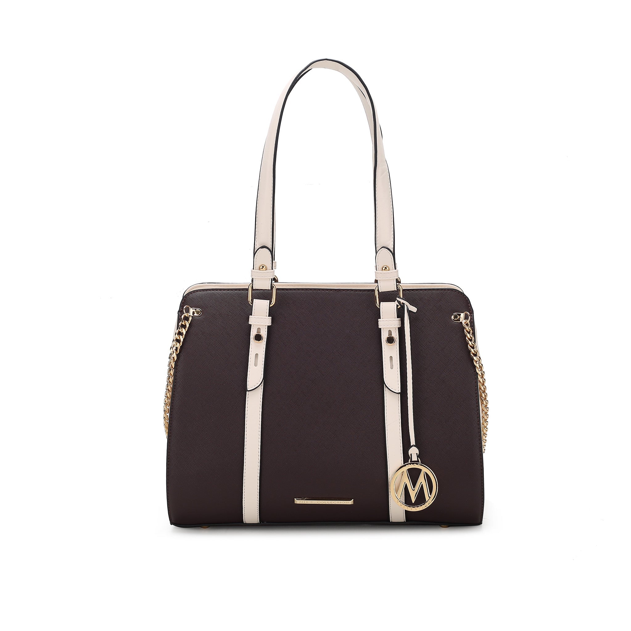  MKF Collection Amy Color-Block Shoulder Bag - Light Blue - Bonton